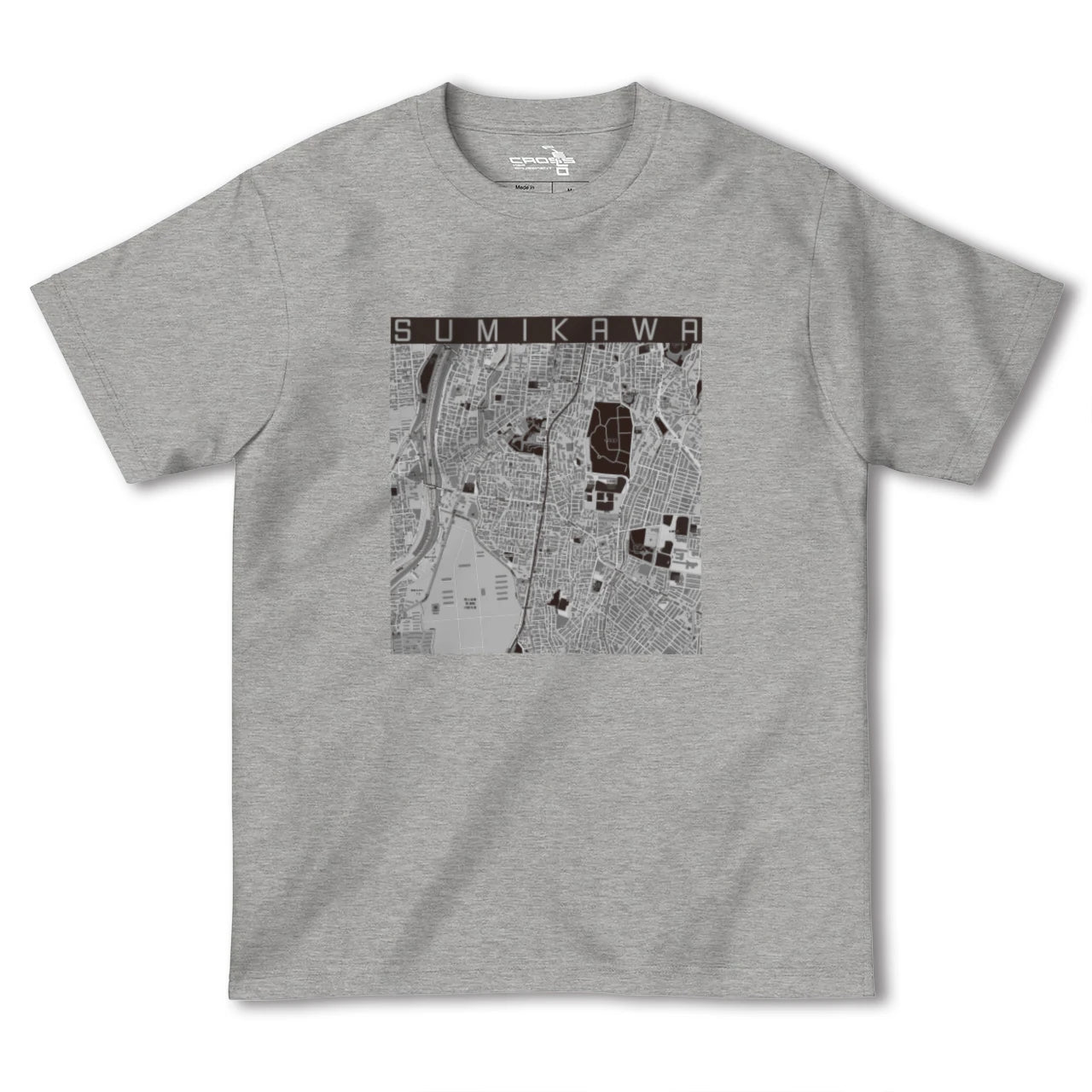 【澄川(北海道)】地図柄ヘビーウェイトTシャツ