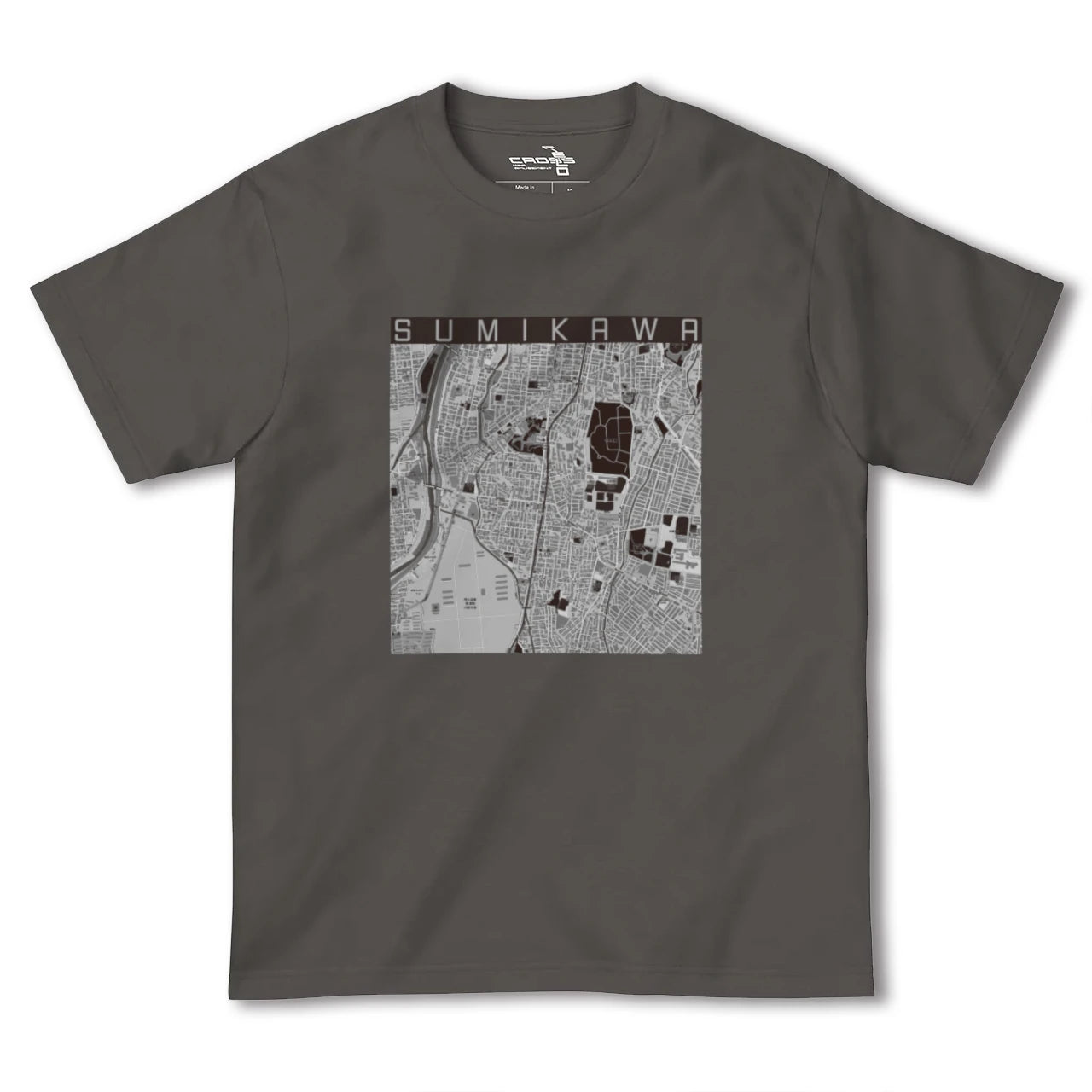 【澄川(北海道)】地図柄ヘビーウェイトTシャツ