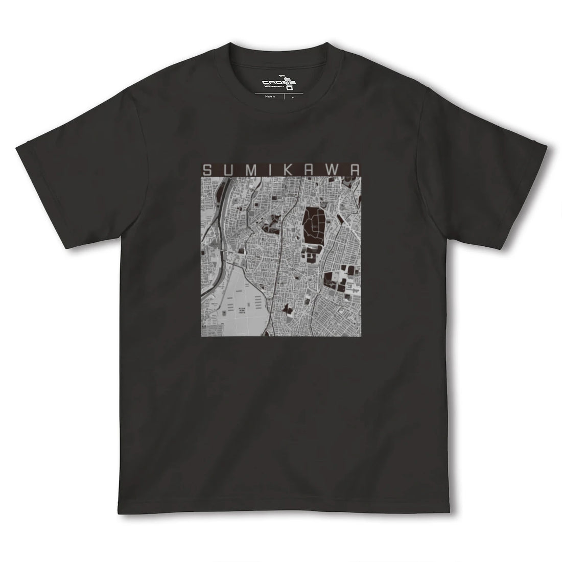 【澄川(北海道)】地図柄ヘビーウェイトTシャツ