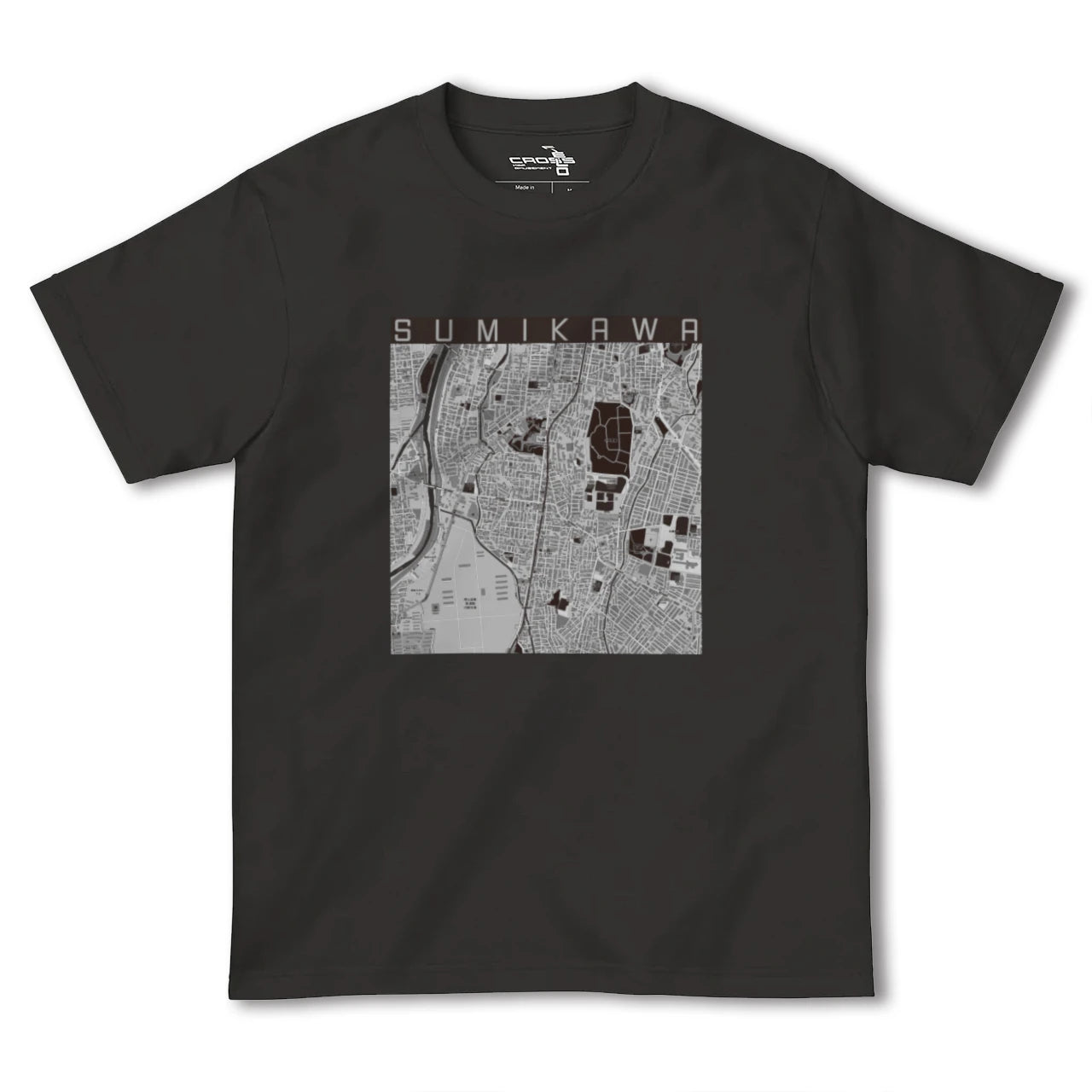 【澄川(北海道)】地図柄ヘビーウェイトTシャツ