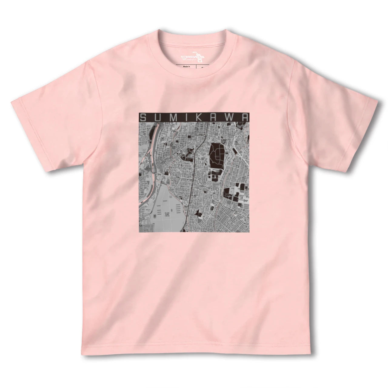 【澄川(北海道)】地図柄ヘビーウェイトTシャツ