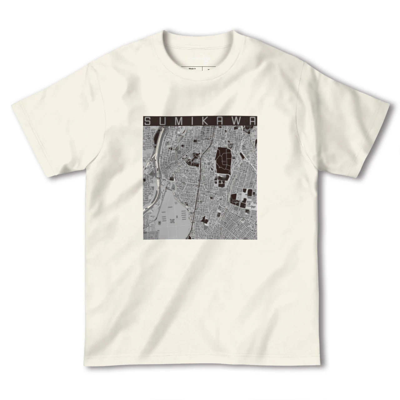 【澄川(北海道)】地図柄ヘビーウェイトTシャツ