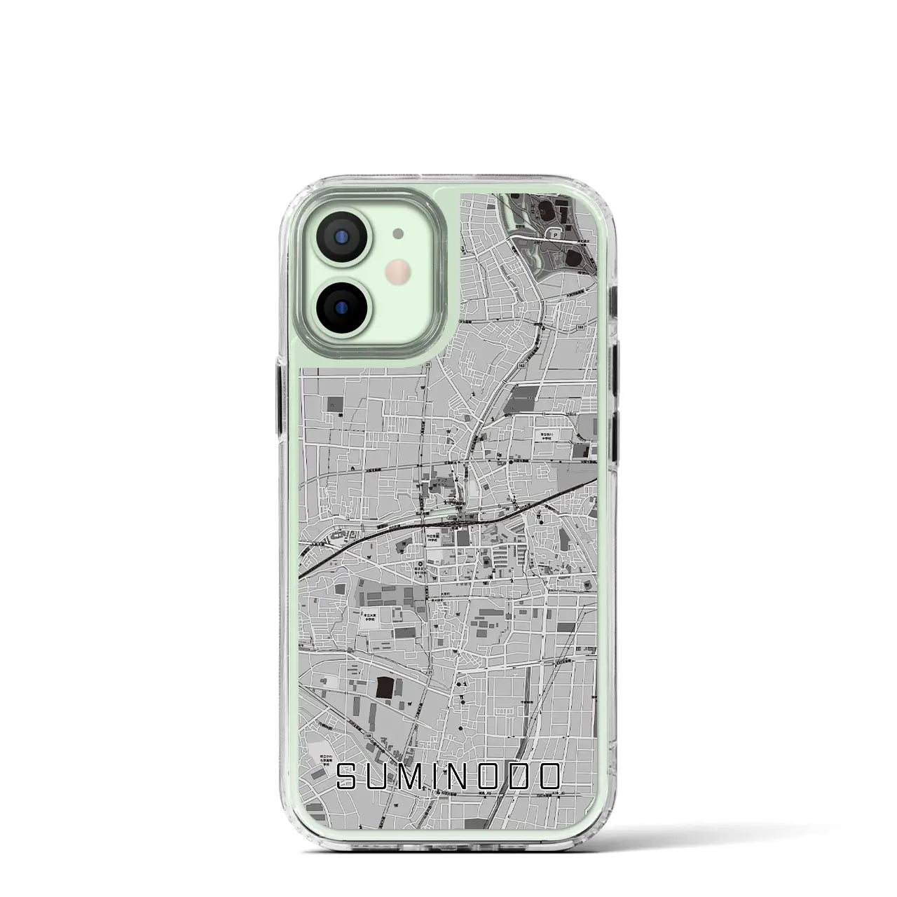 【住道(大阪府)】地図柄iPhoneケース(MagSafeタイプ)
