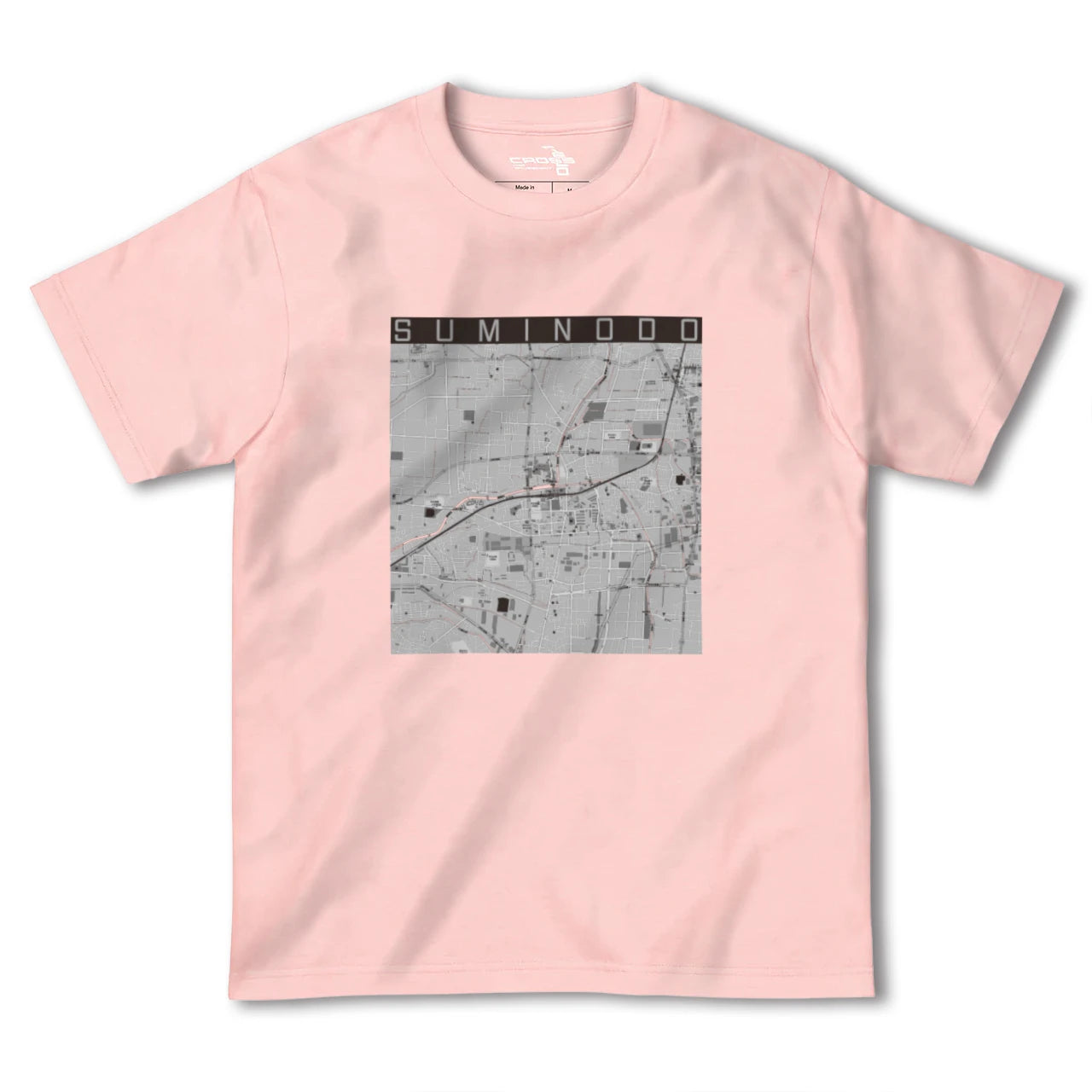 【住道(大阪府)】地図柄ヘビーウェイトTシャツ