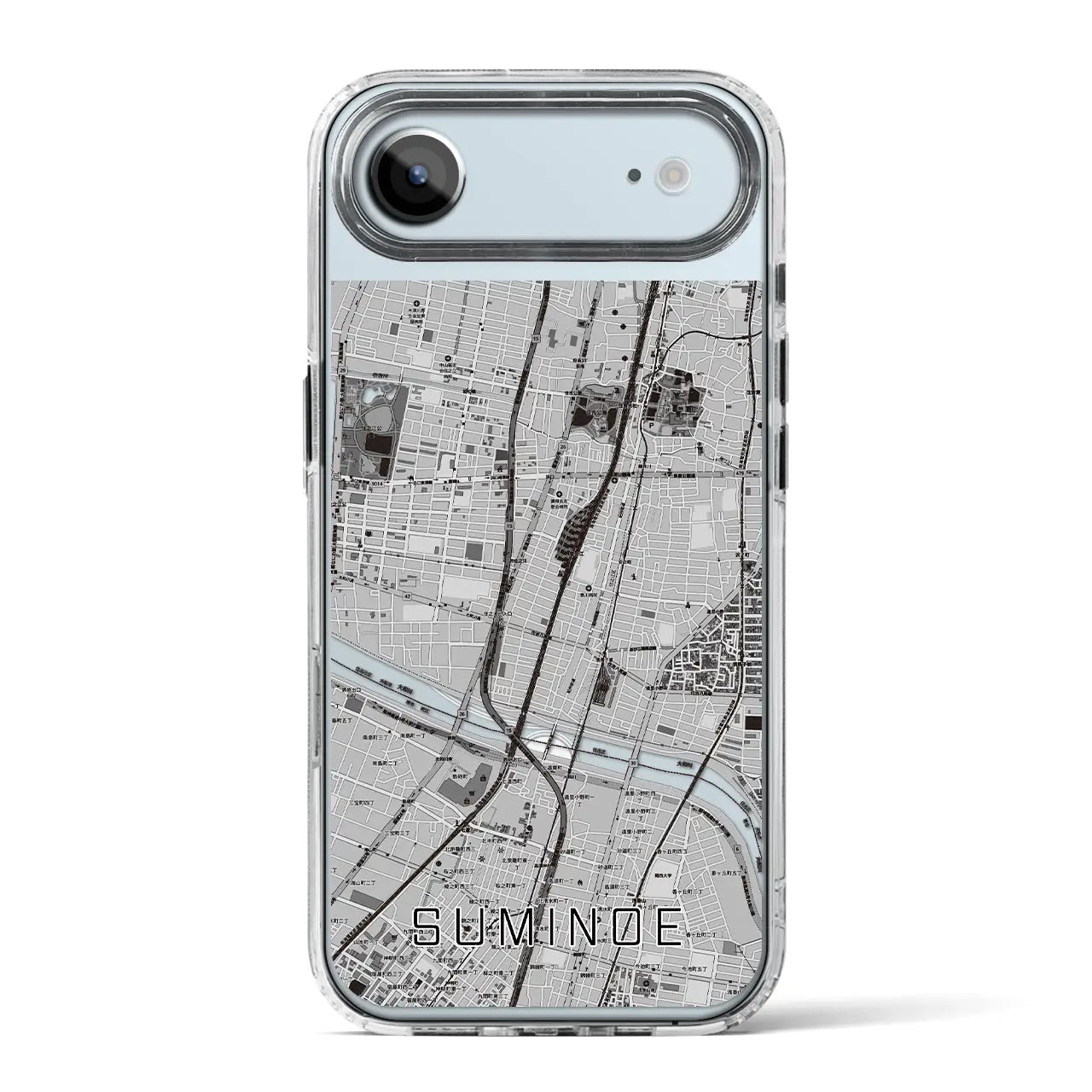 【住之江(大阪府)】地図柄iPhoneケース(MagSafeタイプ)