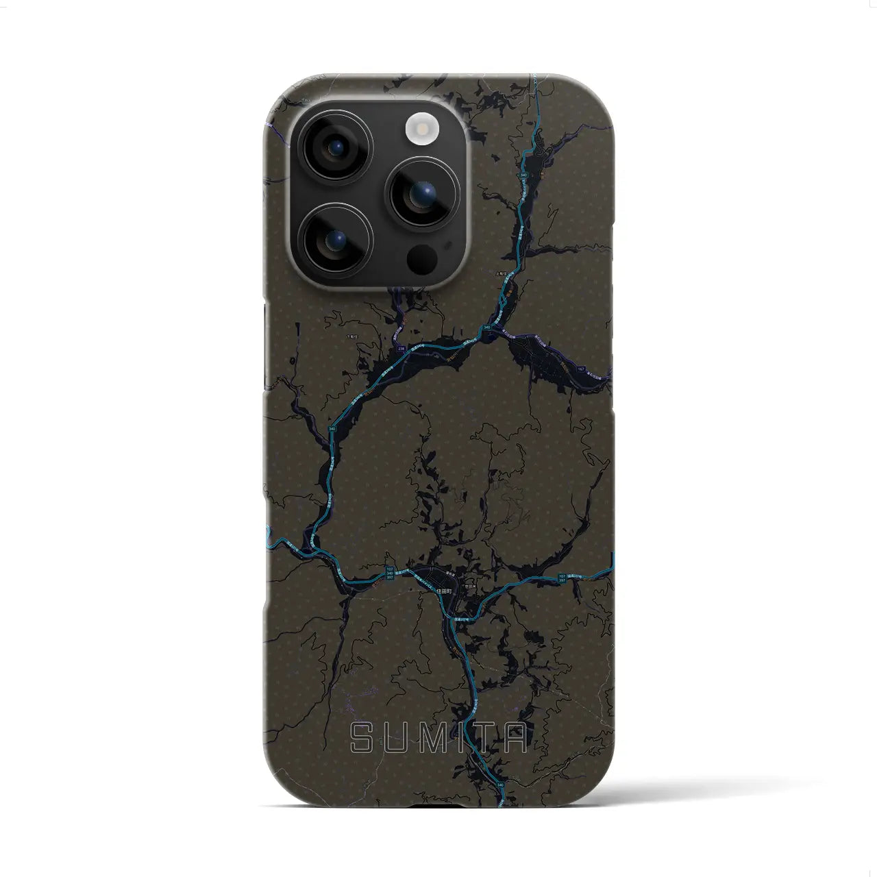 【住田(岩手県)】地図柄iPhoneケース(バックカバータイプ)