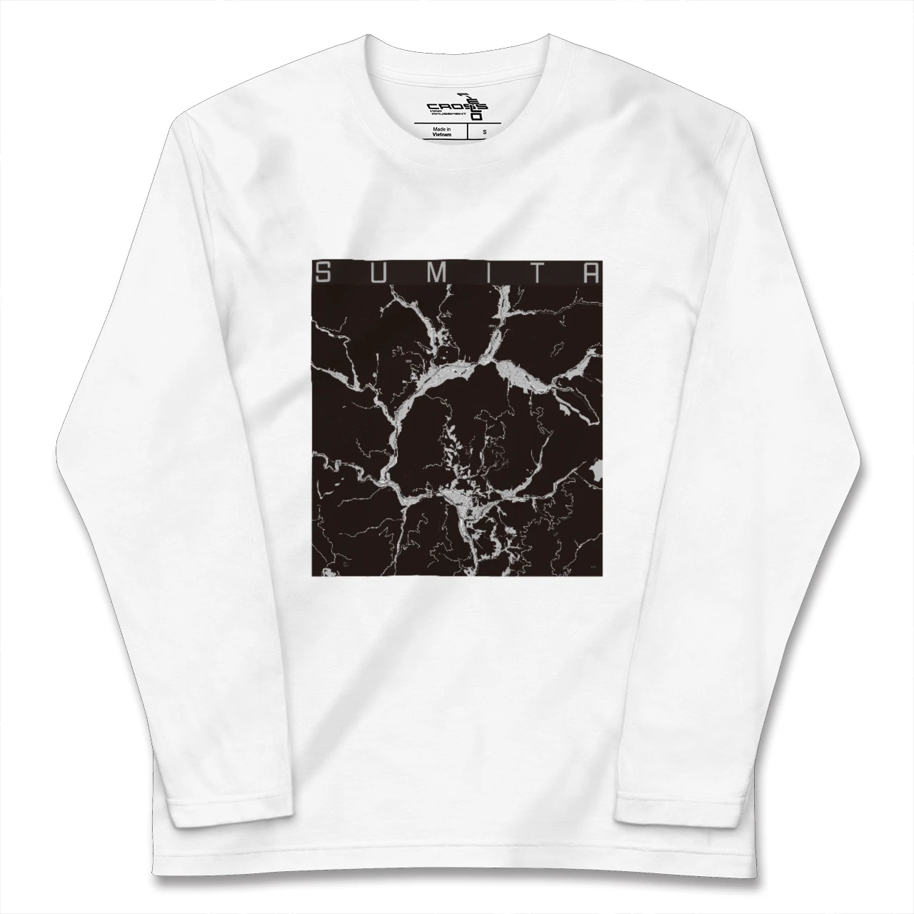 【住田(岩手県)】地図柄ロングスリーブTシャツ