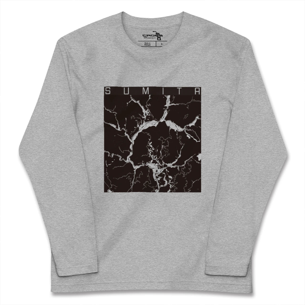 【住田(岩手県)】地図柄ロングスリーブTシャツ