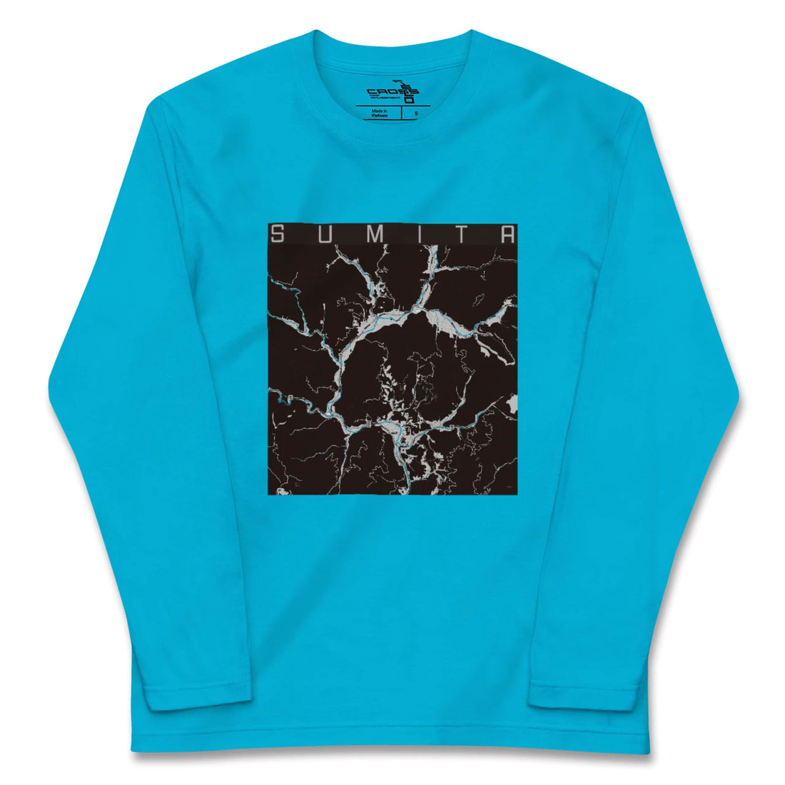 【住田(岩手県)】地図柄ロングスリーブTシャツ