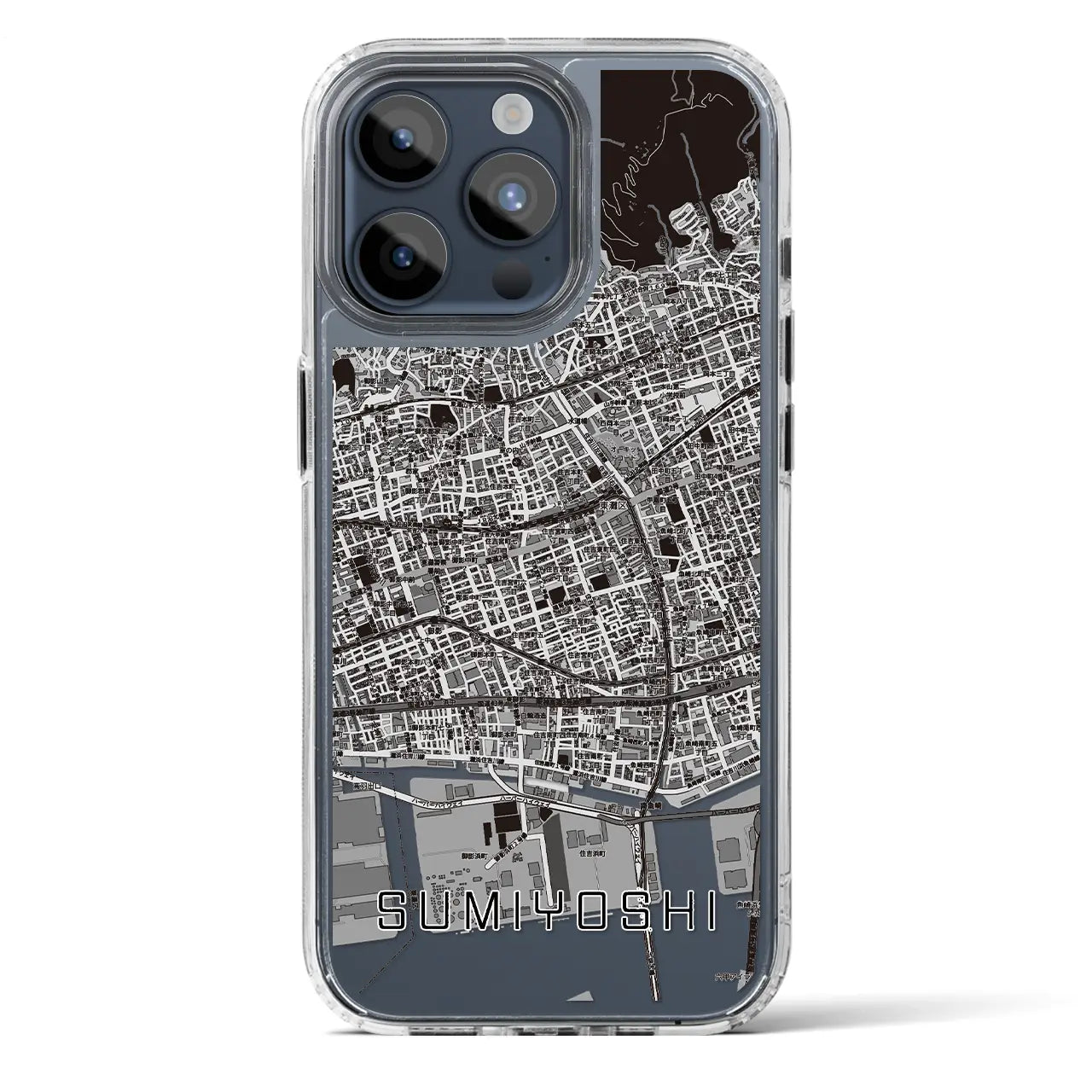 【住吉(兵庫県)】地図柄iPhoneケース(MagSafeタイプ)