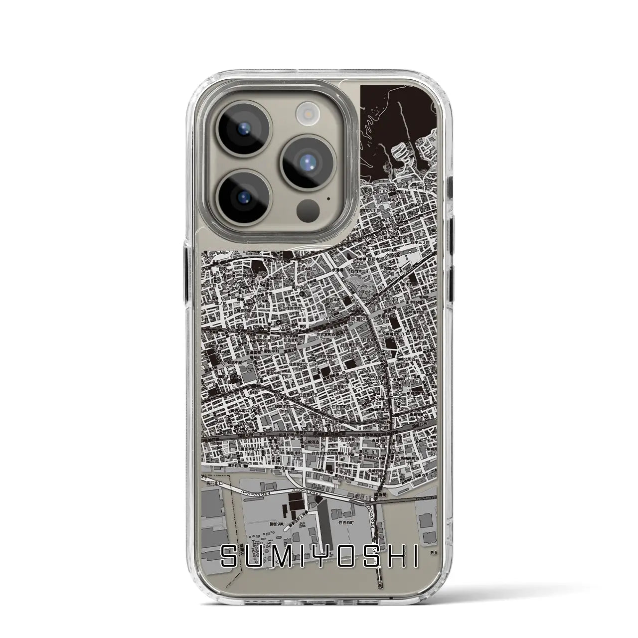 【住吉(兵庫県)】地図柄iPhoneケース(MagSafeタイプ)