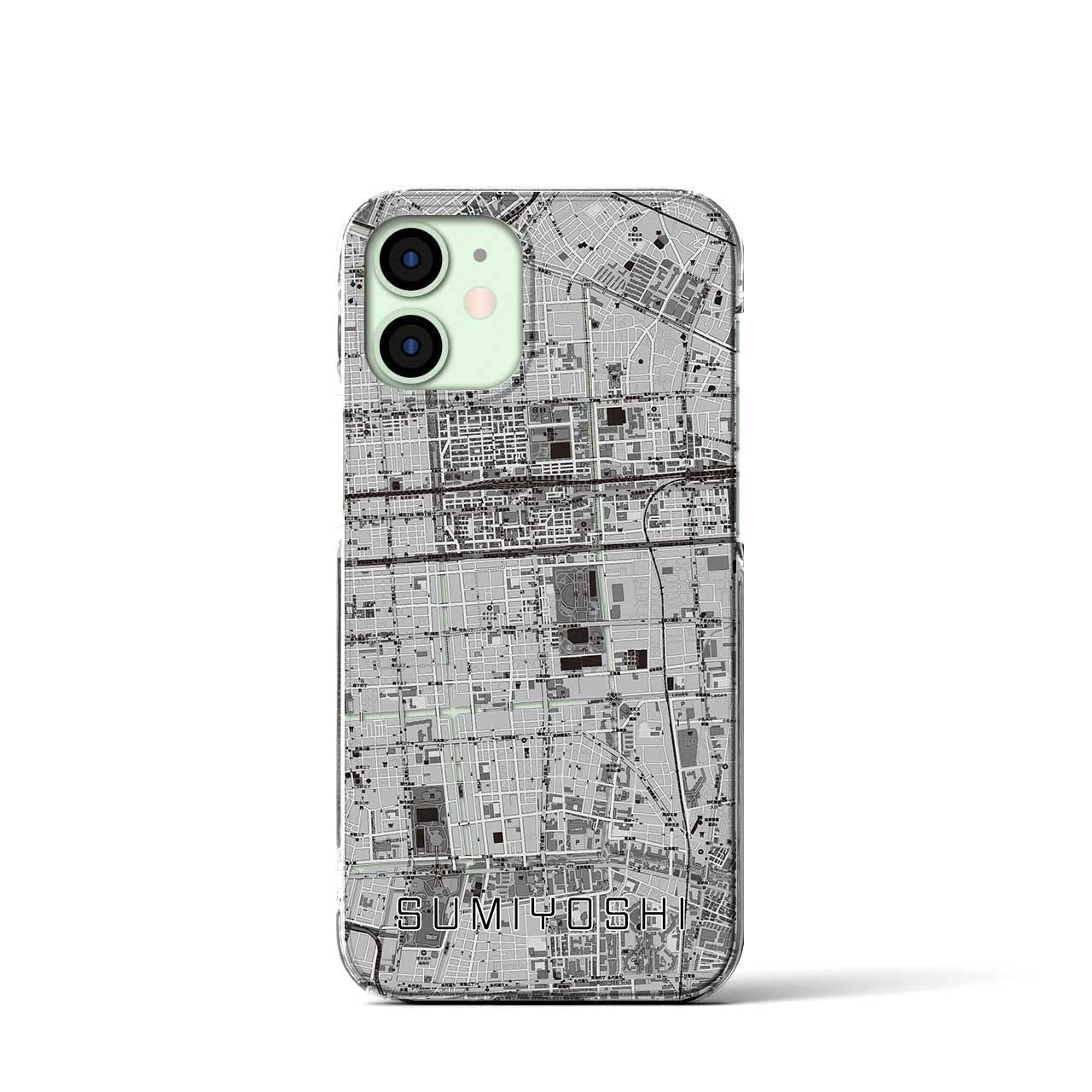 【住吉(東京都)】地図柄iPhoneケース(クリアタイプ)