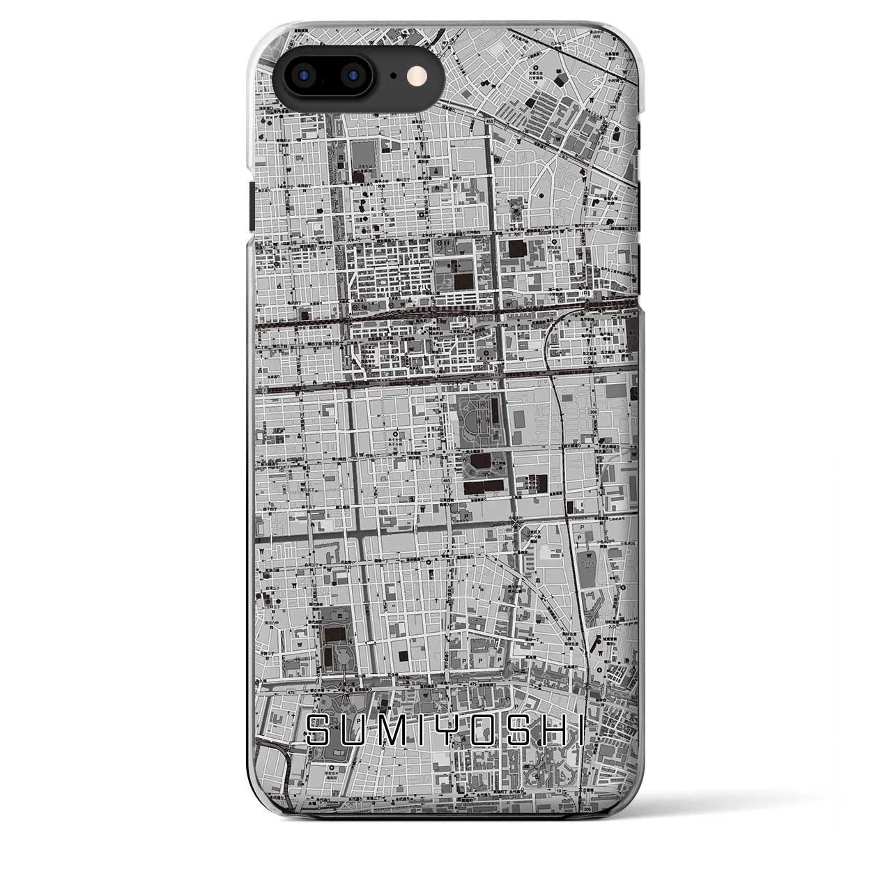 【住吉(東京都)】地図柄iPhoneケース(クリアタイプ)