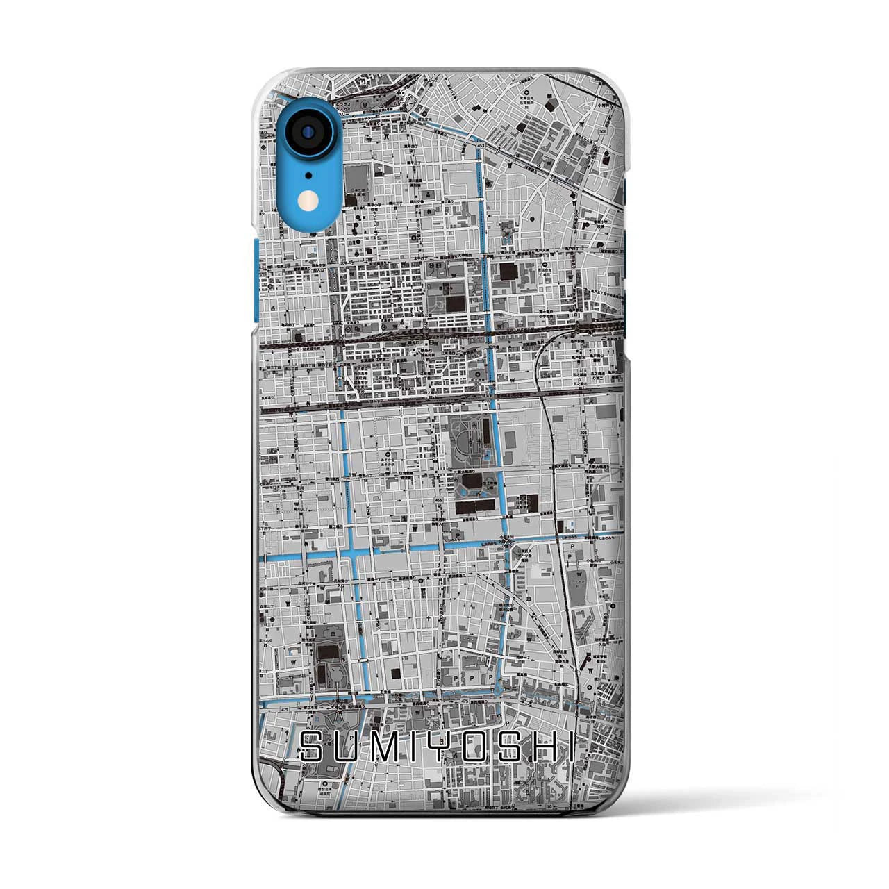 【住吉(東京都)】地図柄iPhoneケース(クリアタイプ)