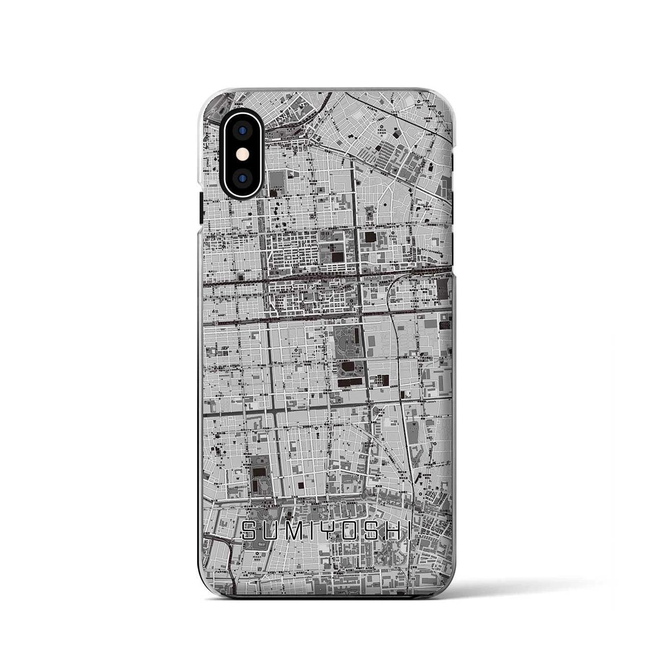 【住吉(東京都)】地図柄iPhoneケース(クリアタイプ)