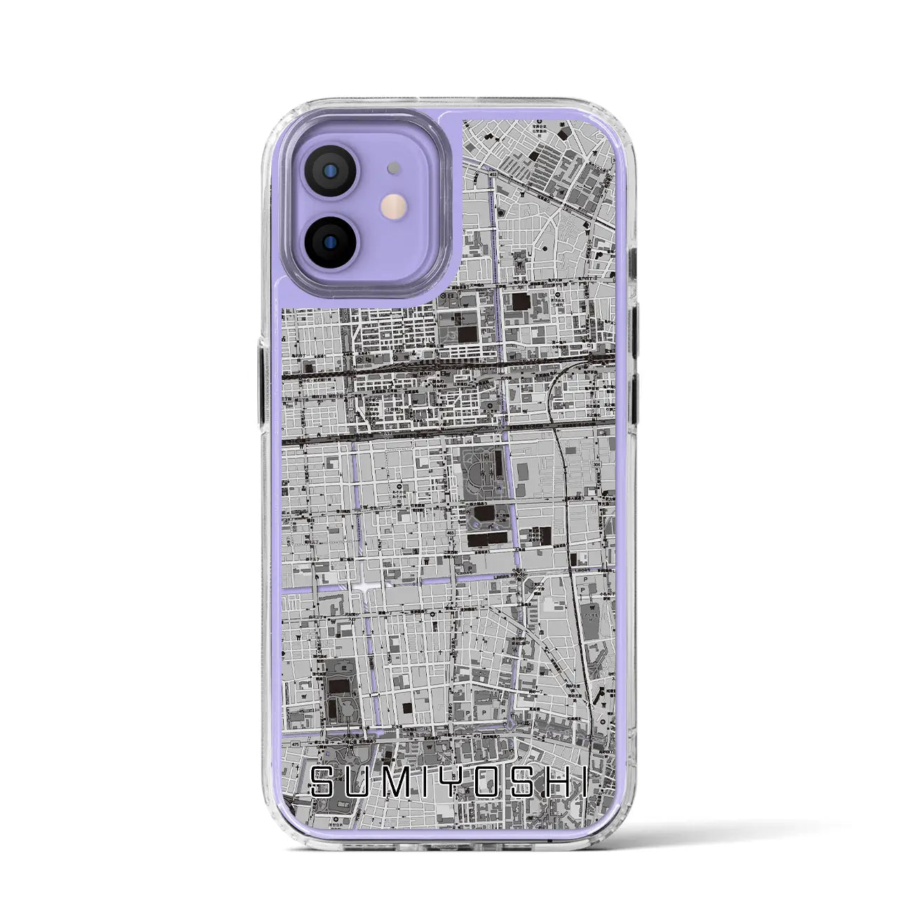 【住吉(東京都)】地図柄iPhoneケース(MagSafeタイプ)