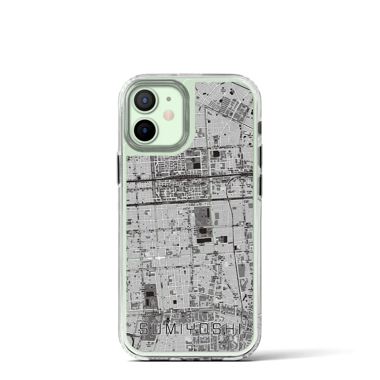 【住吉(東京都)】地図柄iPhoneケース(MagSafeタイプ)