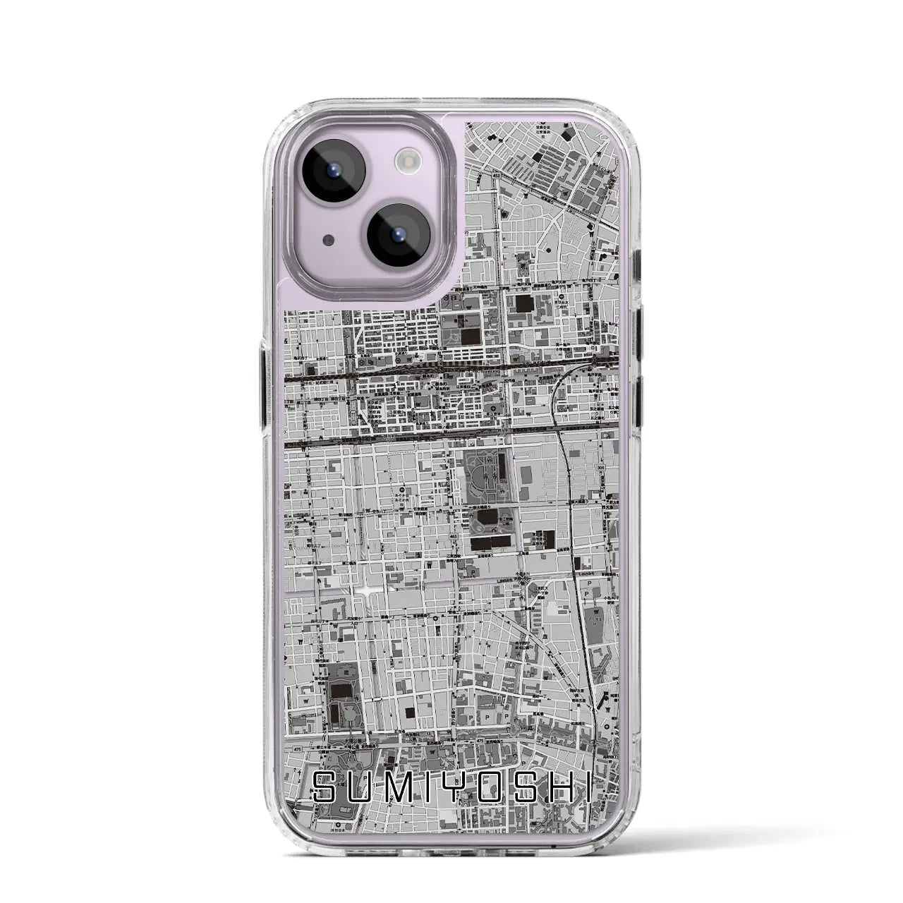 【住吉(東京都)】地図柄iPhoneケース(MagSafeタイプ)