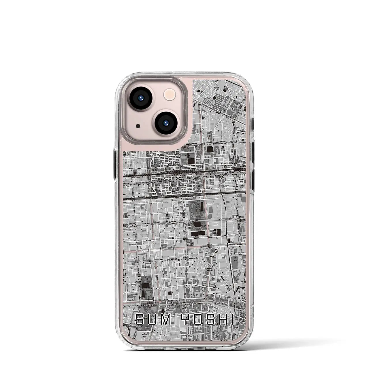 【住吉(東京都)】地図柄iPhoneケース(MagSafeタイプ)