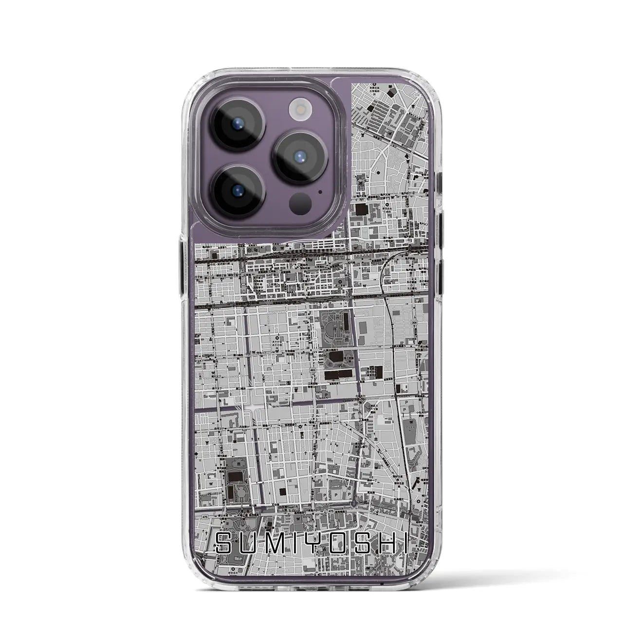 【住吉(東京都)】地図柄iPhoneケース(MagSafeタイプ)