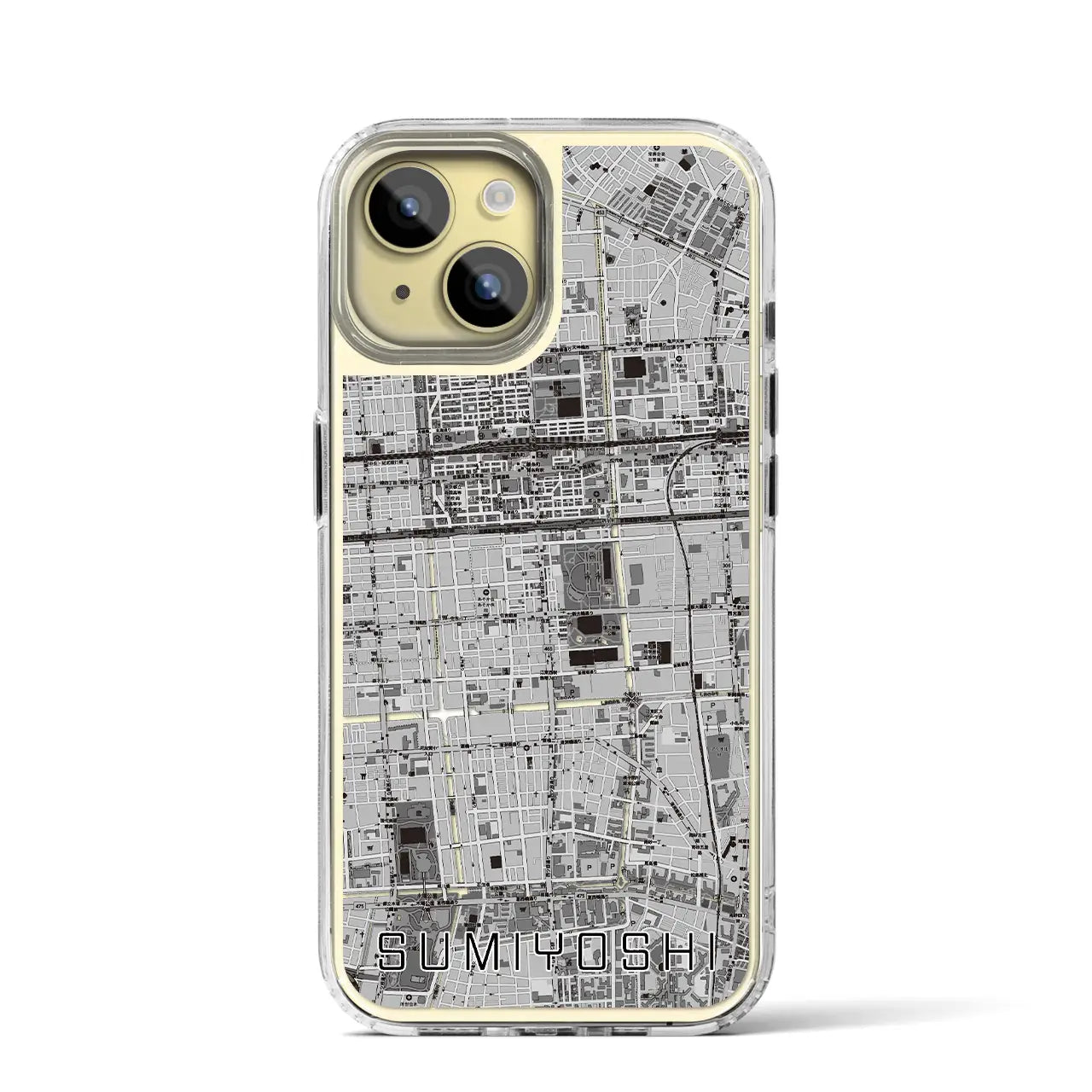 【住吉(東京都)】地図柄iPhoneケース(MagSafeタイプ)