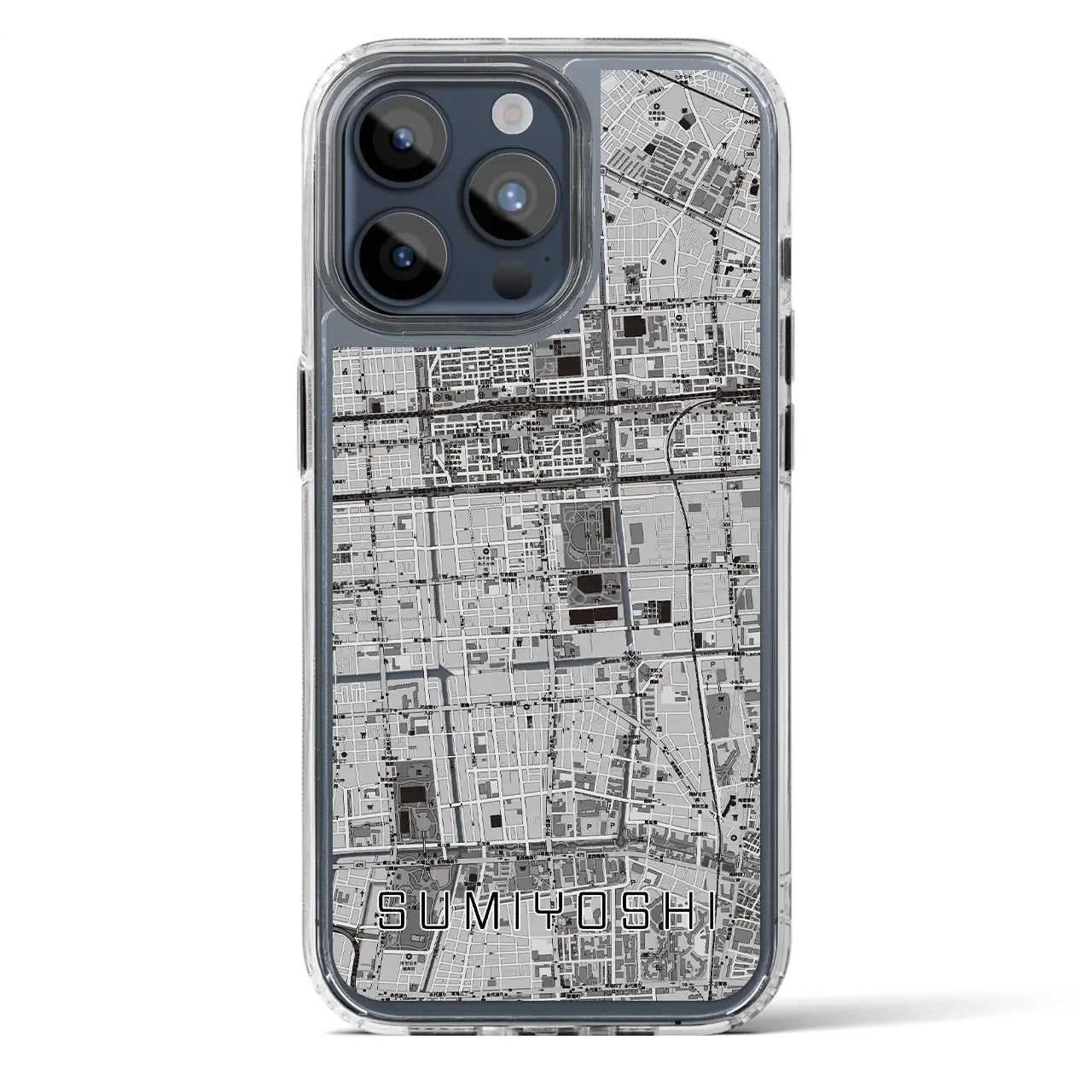 【住吉(東京都)】地図柄iPhoneケース(MagSafeタイプ)