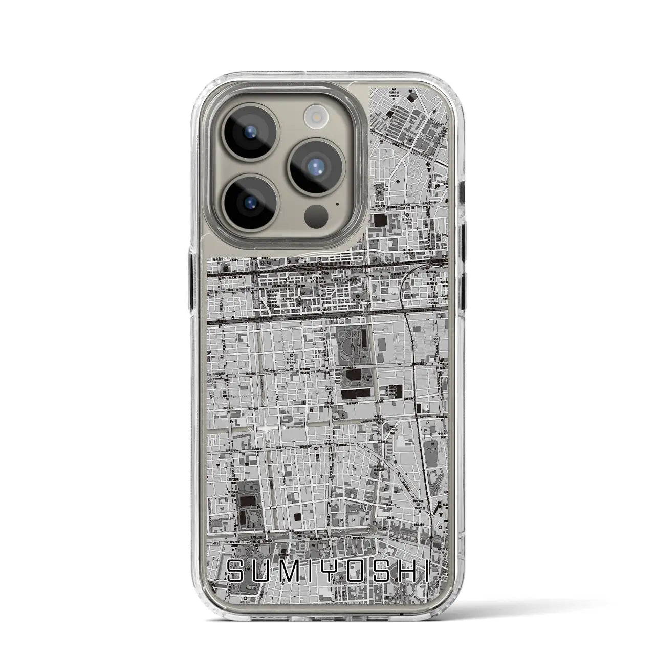 【住吉(東京都)】地図柄iPhoneケース(MagSafeタイプ)