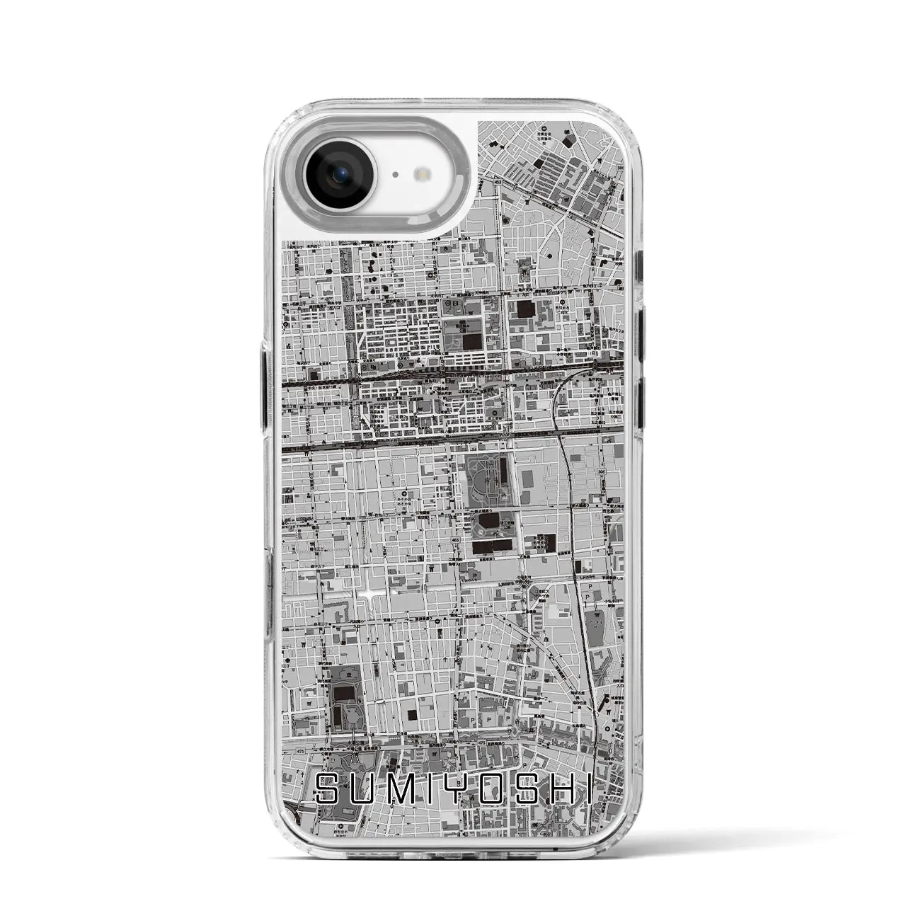 【住吉(東京都)】地図柄iPhoneケース(MagSafeタイプ)