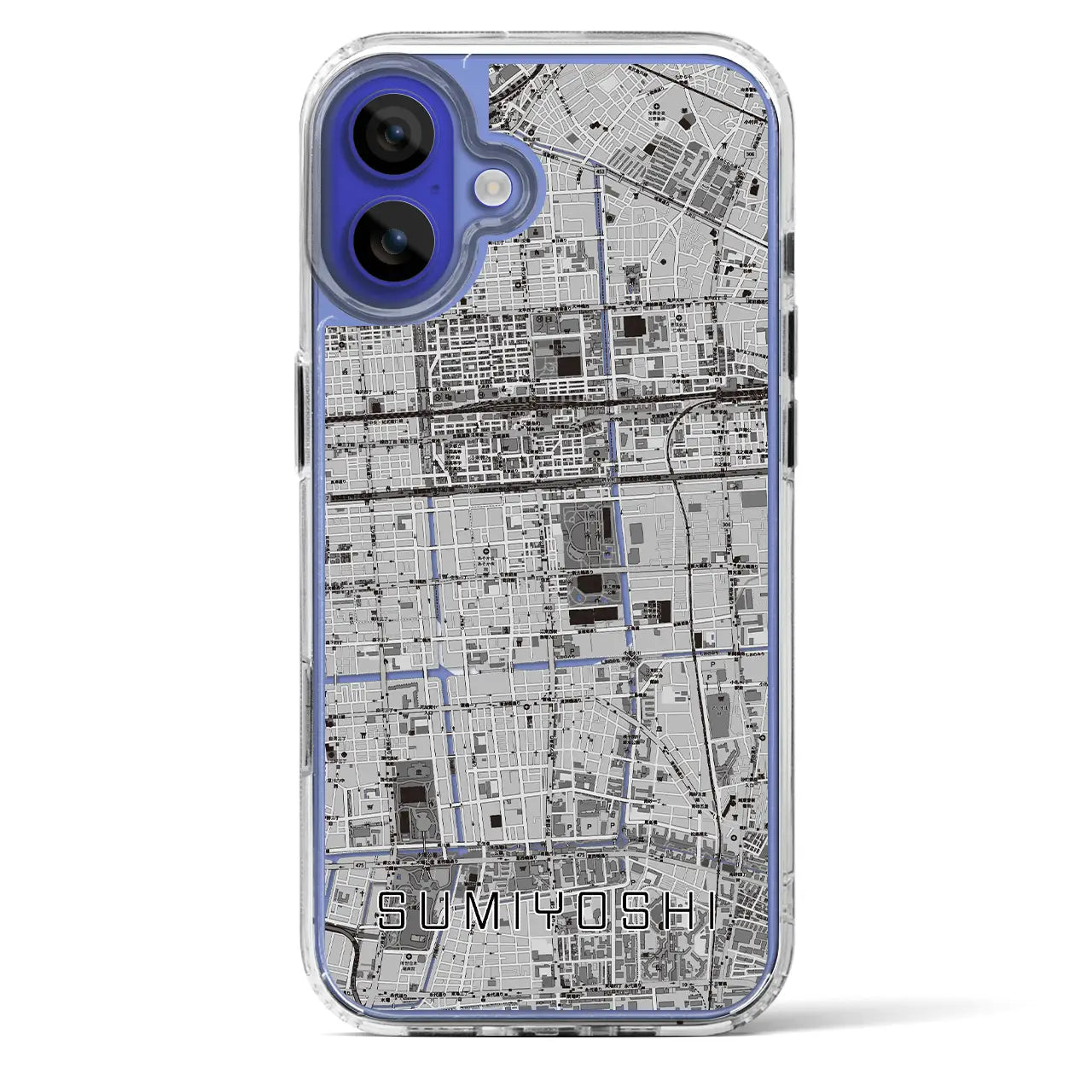 【住吉(東京都)】地図柄iPhoneケース(MagSafeタイプ)