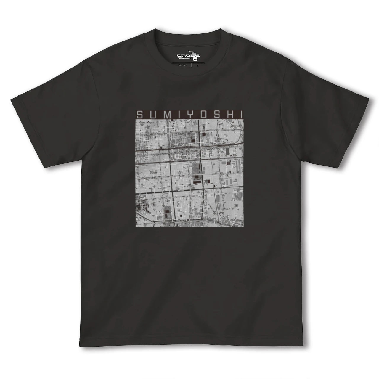 【住吉(東京都)】地図柄ヘビーウェイトTシャツ