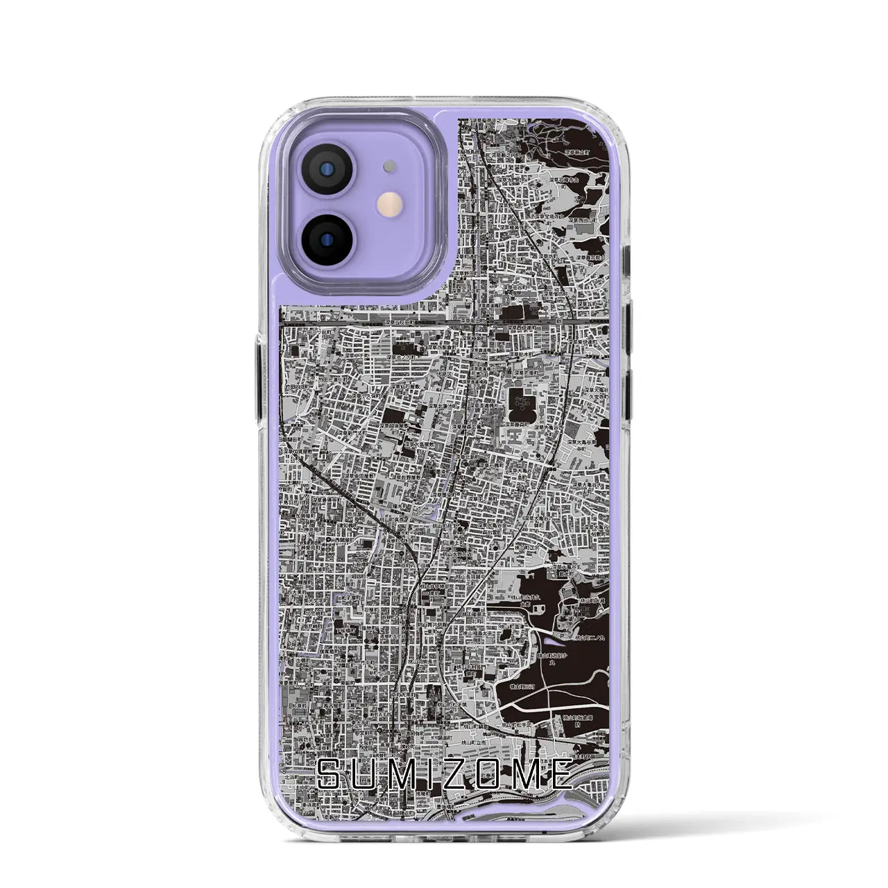 【墨染(京都府)】地図柄iPhoneケース(MagSafeタイプ)