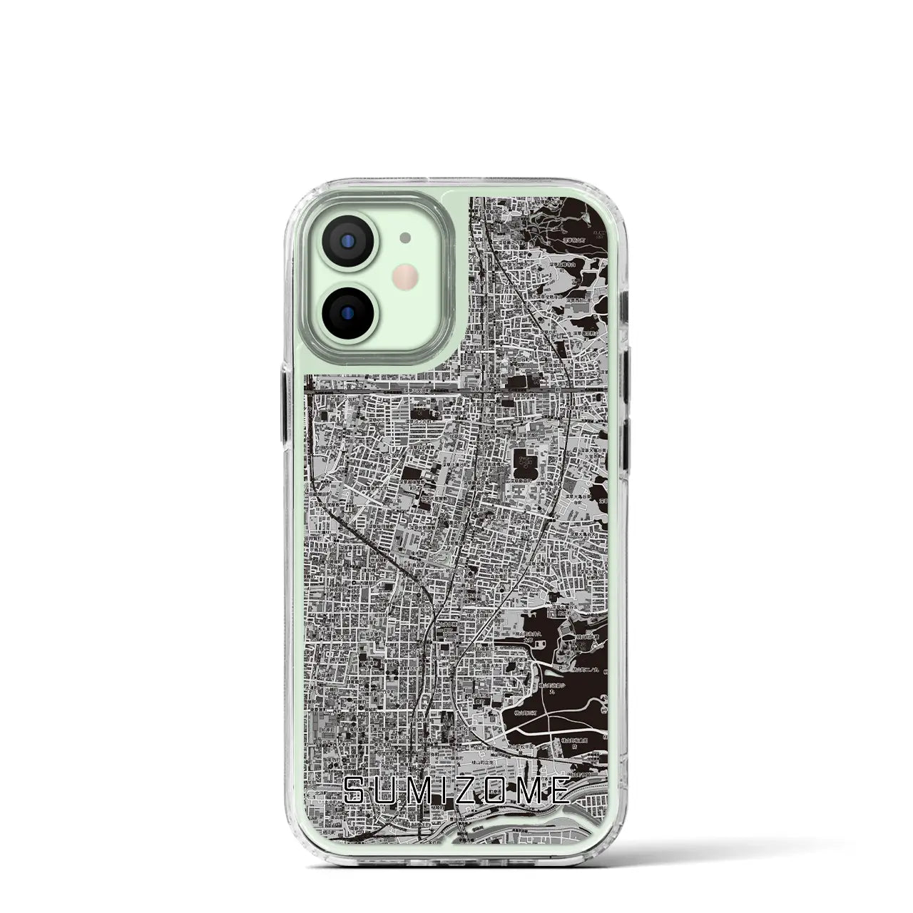 【墨染(京都府)】地図柄iPhoneケース(MagSafeタイプ)