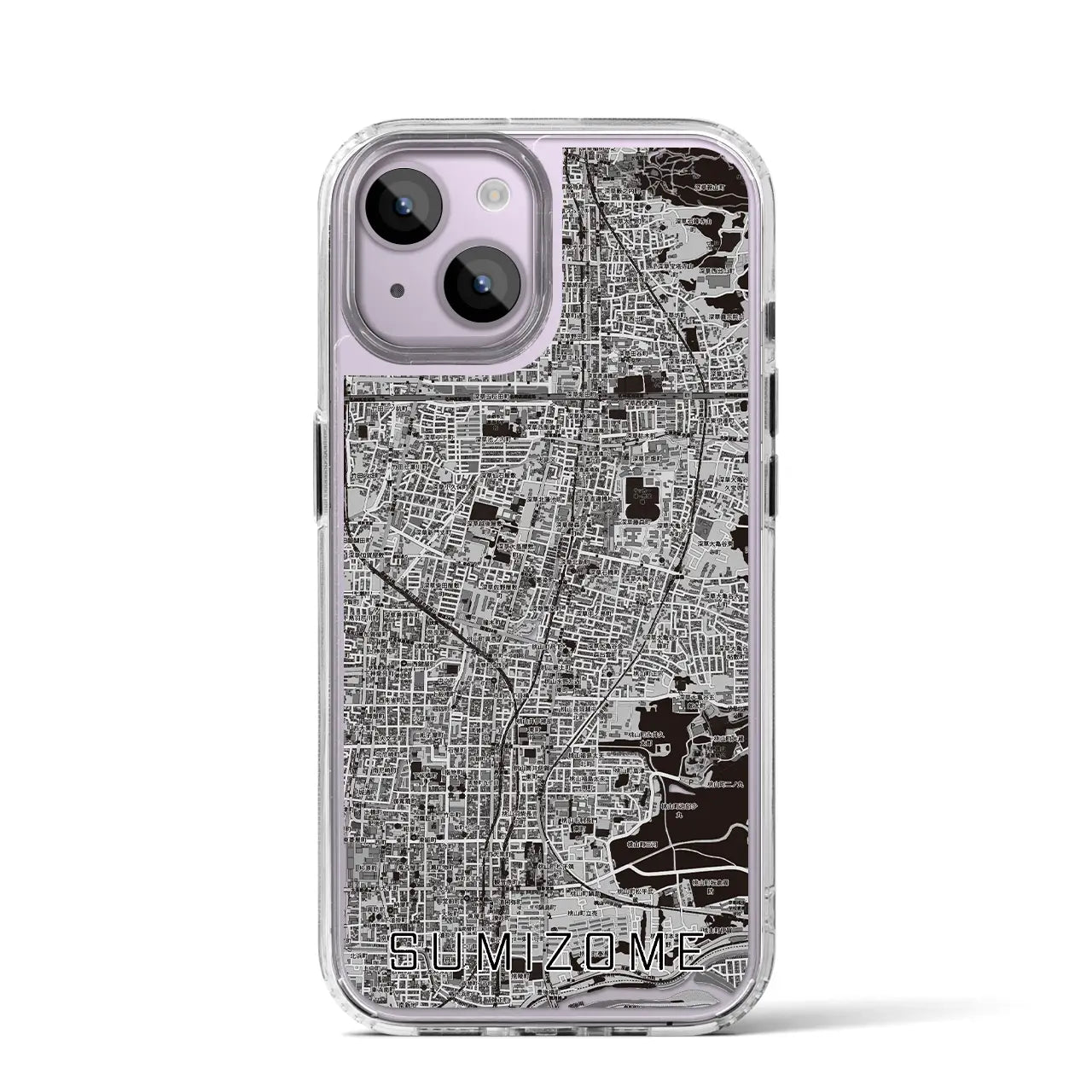 【墨染(京都府)】地図柄iPhoneケース(MagSafeタイプ)