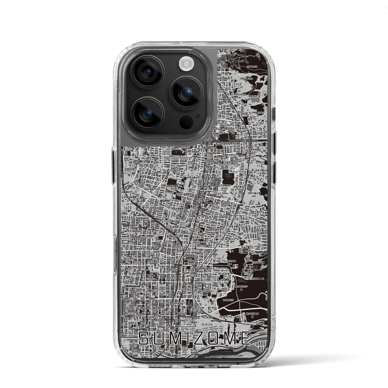 【墨染(京都府)】地図柄iPhoneケース(MagSafeタイプ)