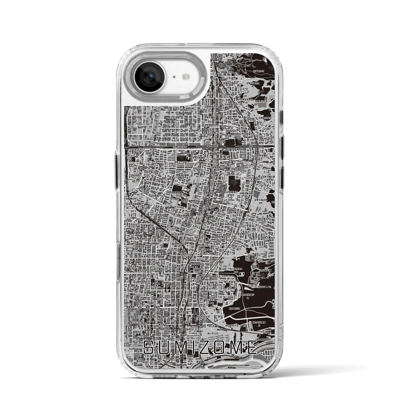 【墨染(京都府)】地図柄iPhoneケース(MagSafeタイプ)