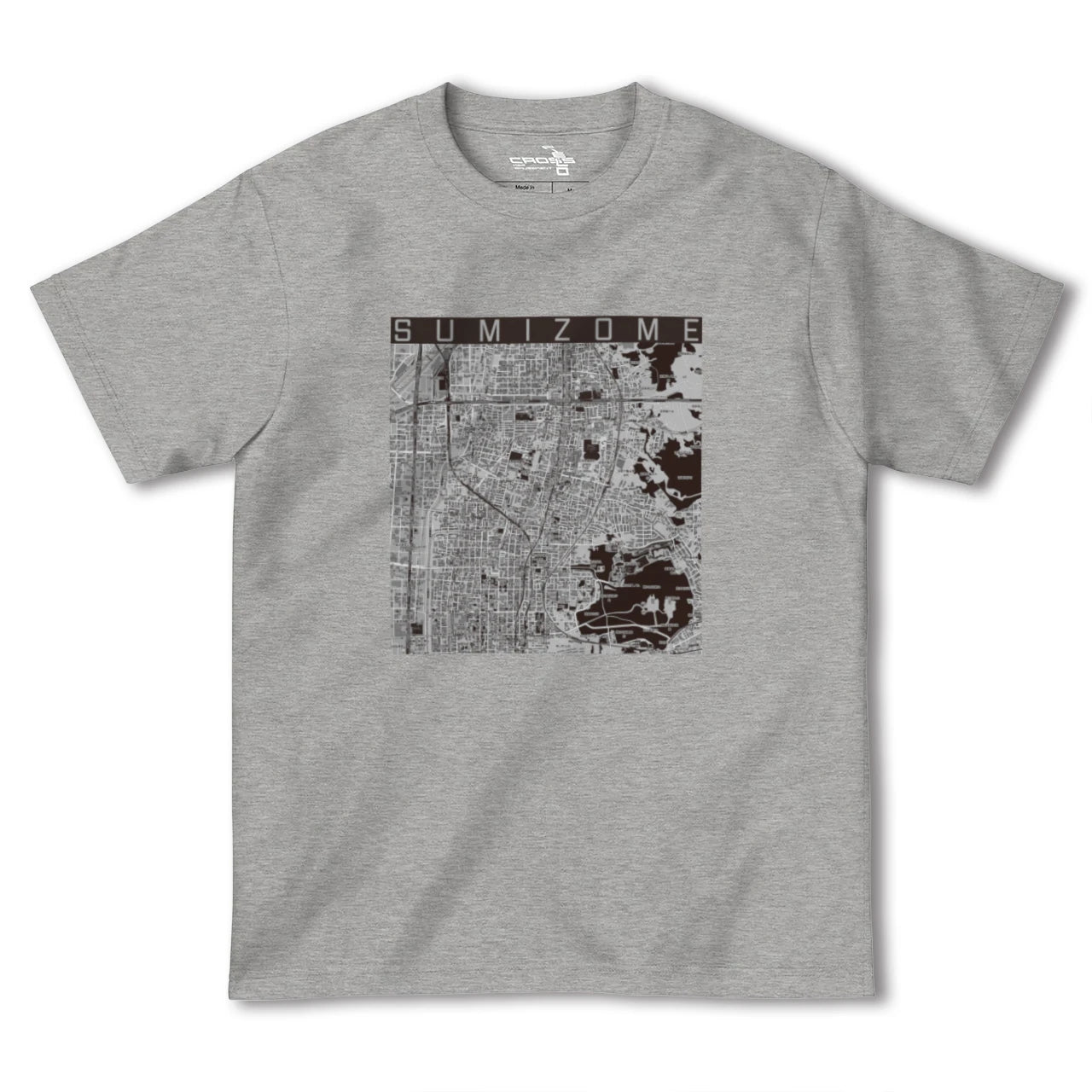 【墨染(京都府)】地図柄ヘビーウェイトTシャツ