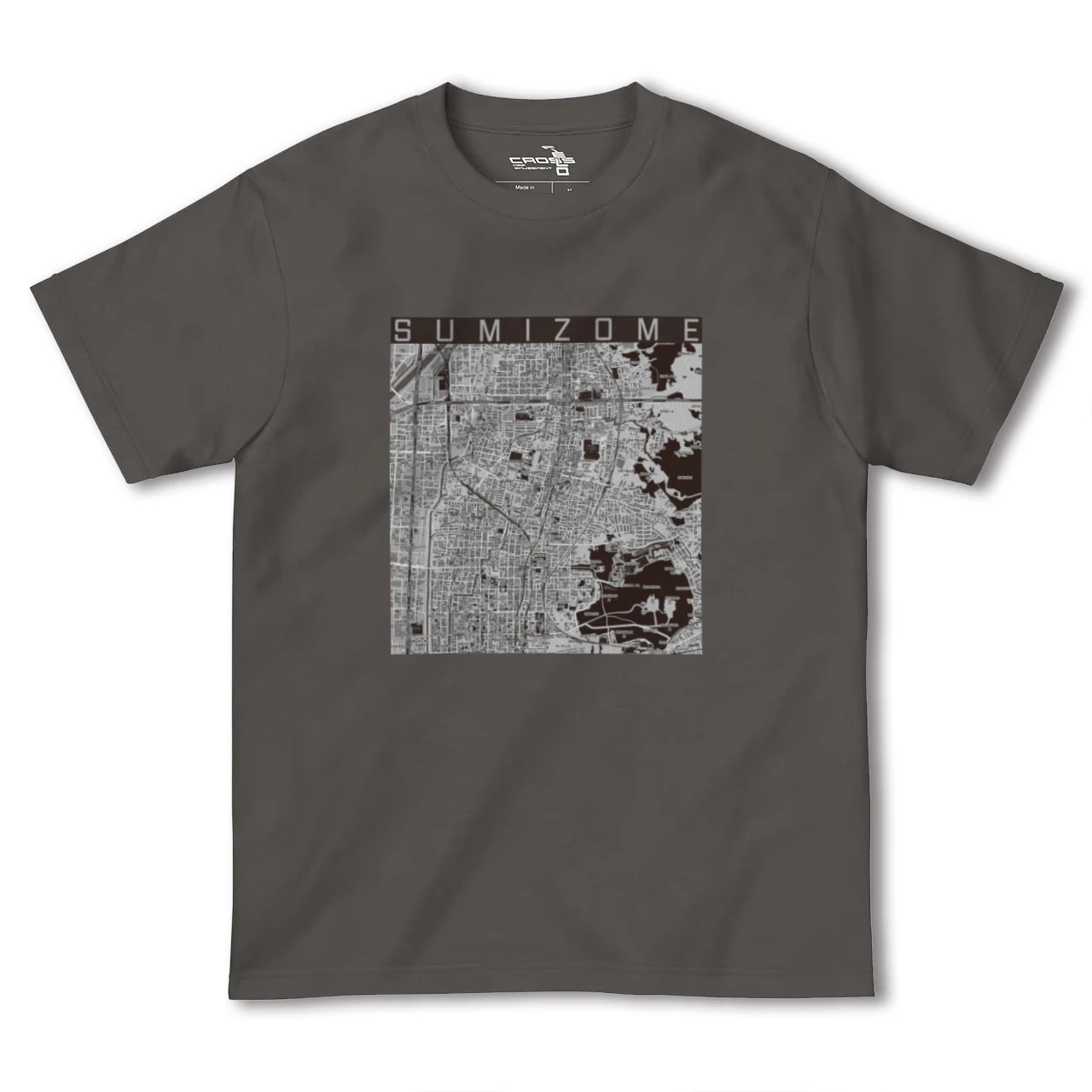 【墨染(京都府)】地図柄ヘビーウェイトTシャツ