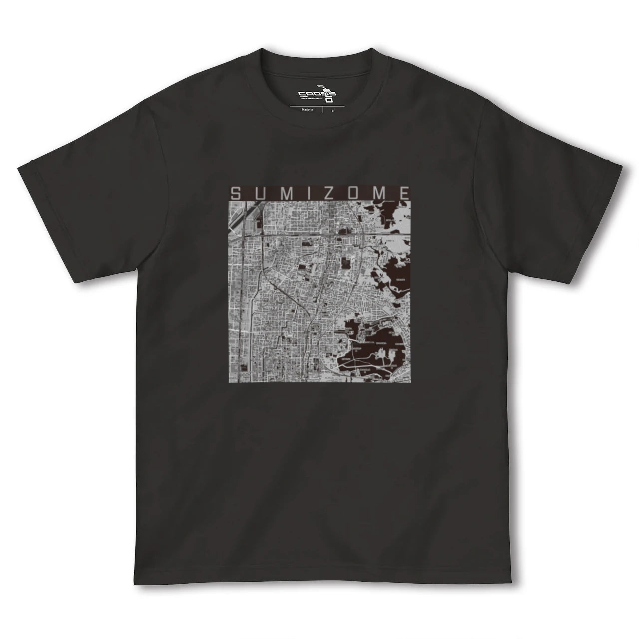 【墨染(京都府)】地図柄ヘビーウェイトTシャツ