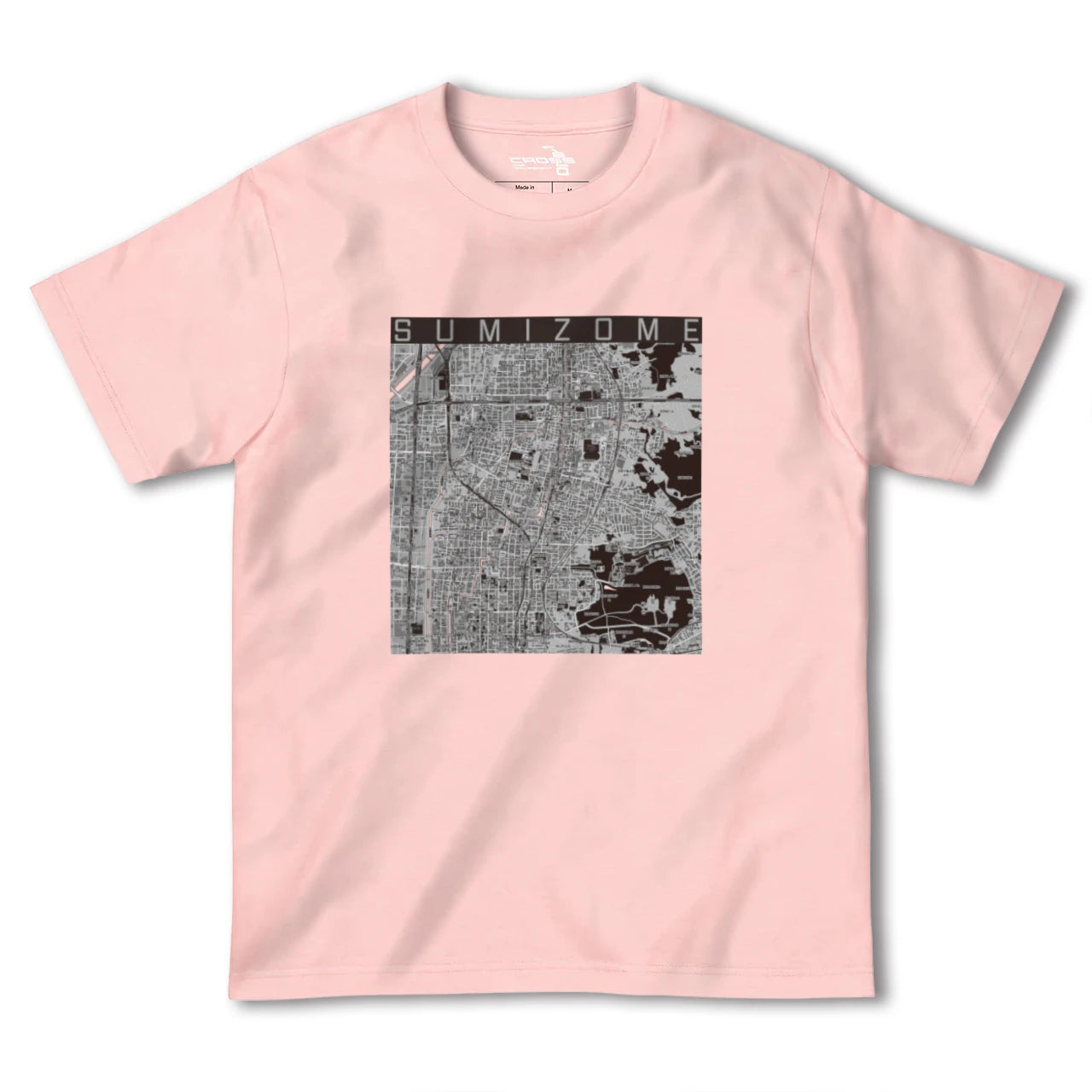 【墨染(京都府)】地図柄ヘビーウェイトTシャツ