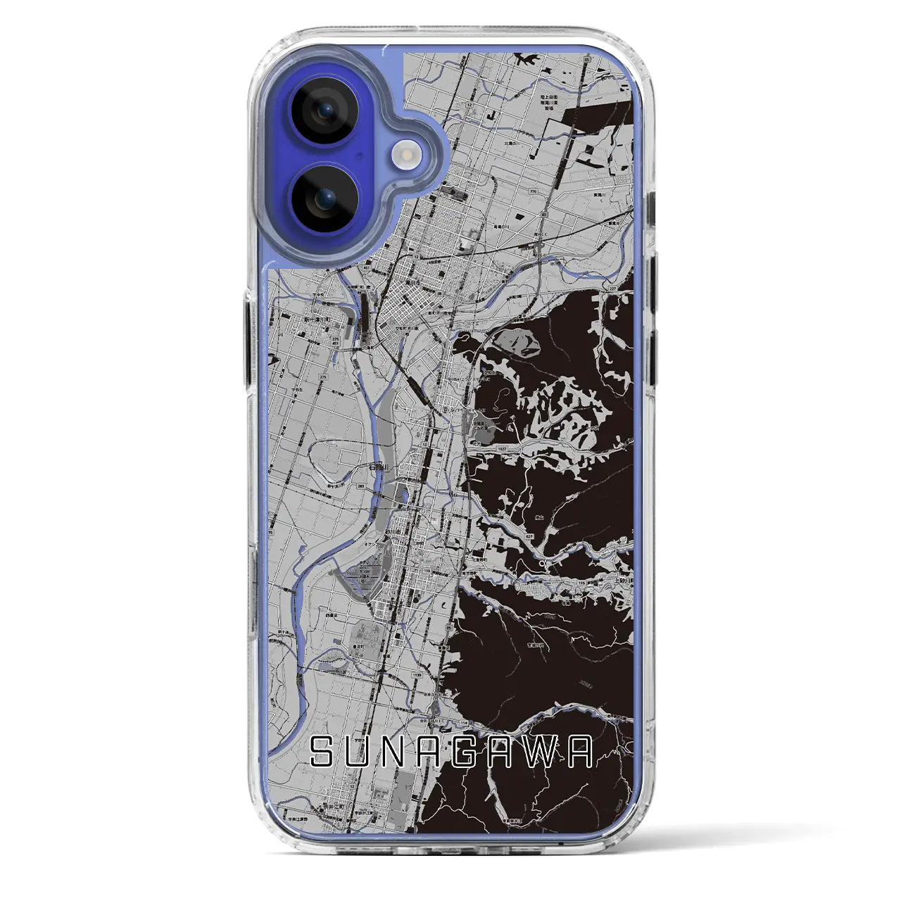 【砂川(北海道)】地図柄iPhoneケース(MagSafeタイプ)