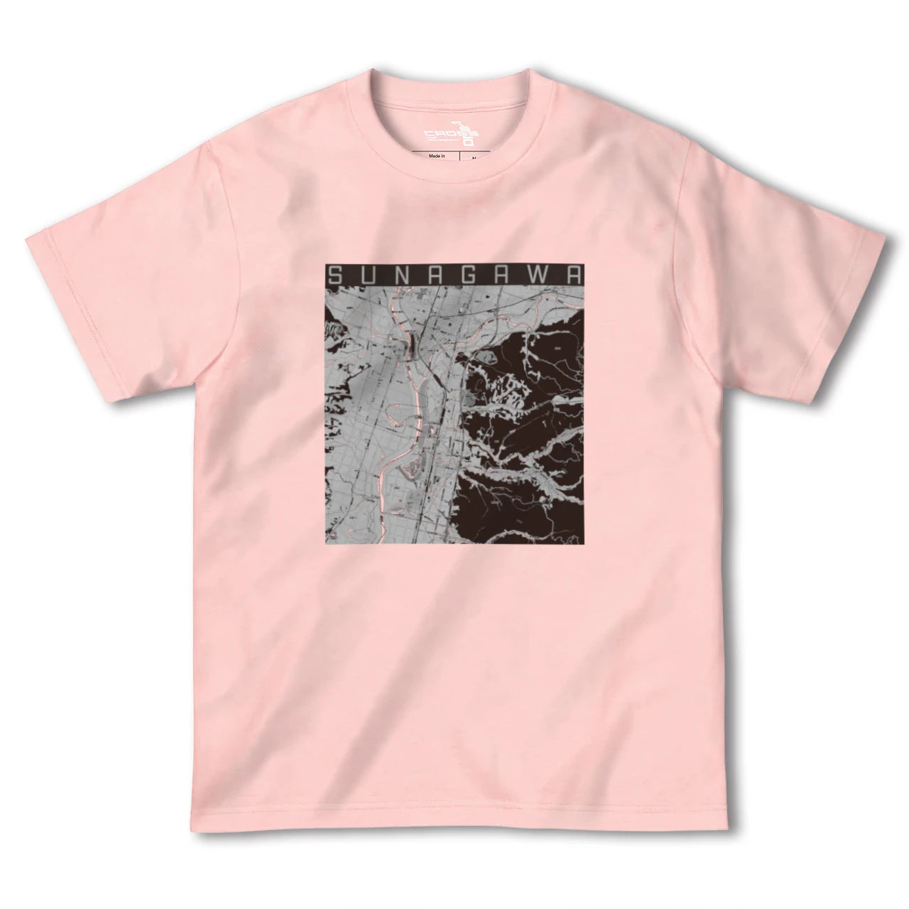 【砂川(北海道)】地図柄ヘビーウェイトTシャツ