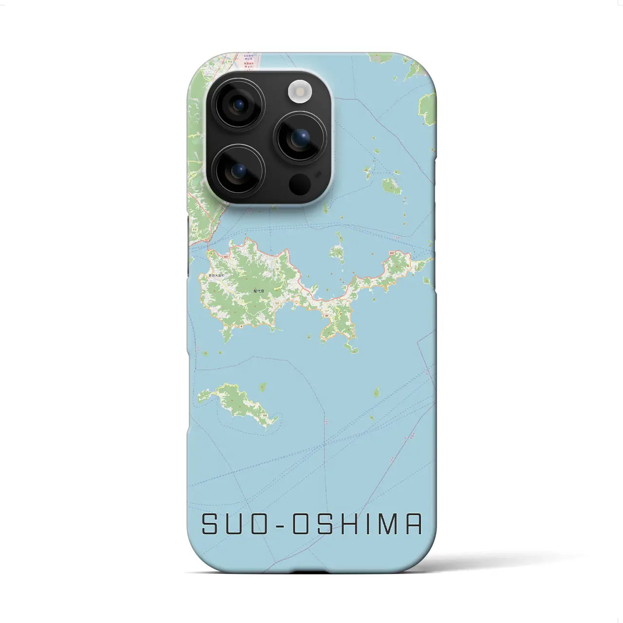 【周防大島(山口県)】地図柄iPhoneケース(バックカバータイプ)