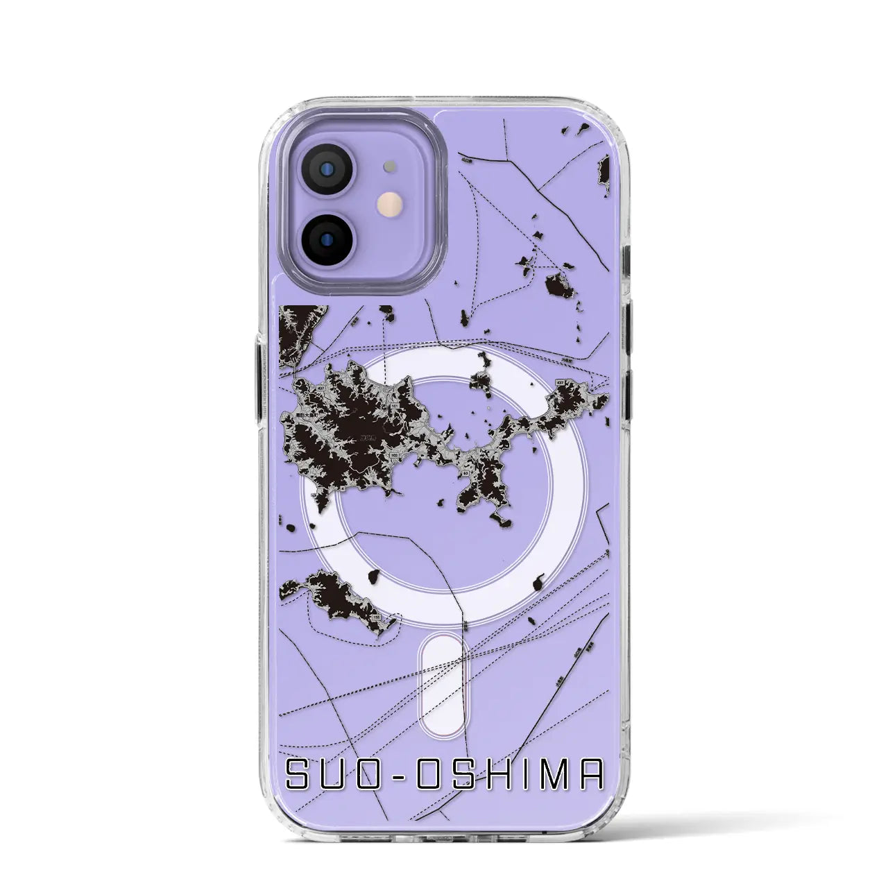 【周防大島(山口県)】地図柄iPhoneケース(MagSafeタイプ)