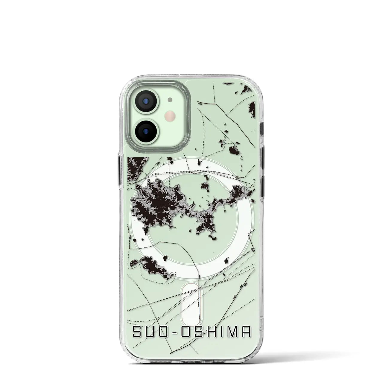 【周防大島(山口県)】地図柄iPhoneケース(MagSafeタイプ)