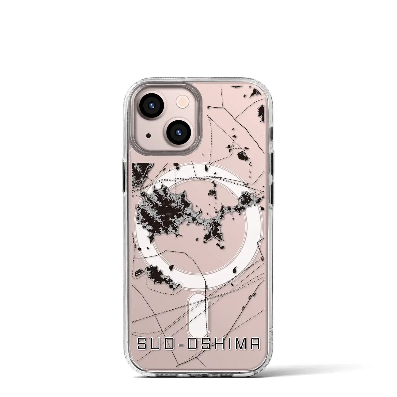 【周防大島(山口県)】地図柄iPhoneケース(MagSafeタイプ)