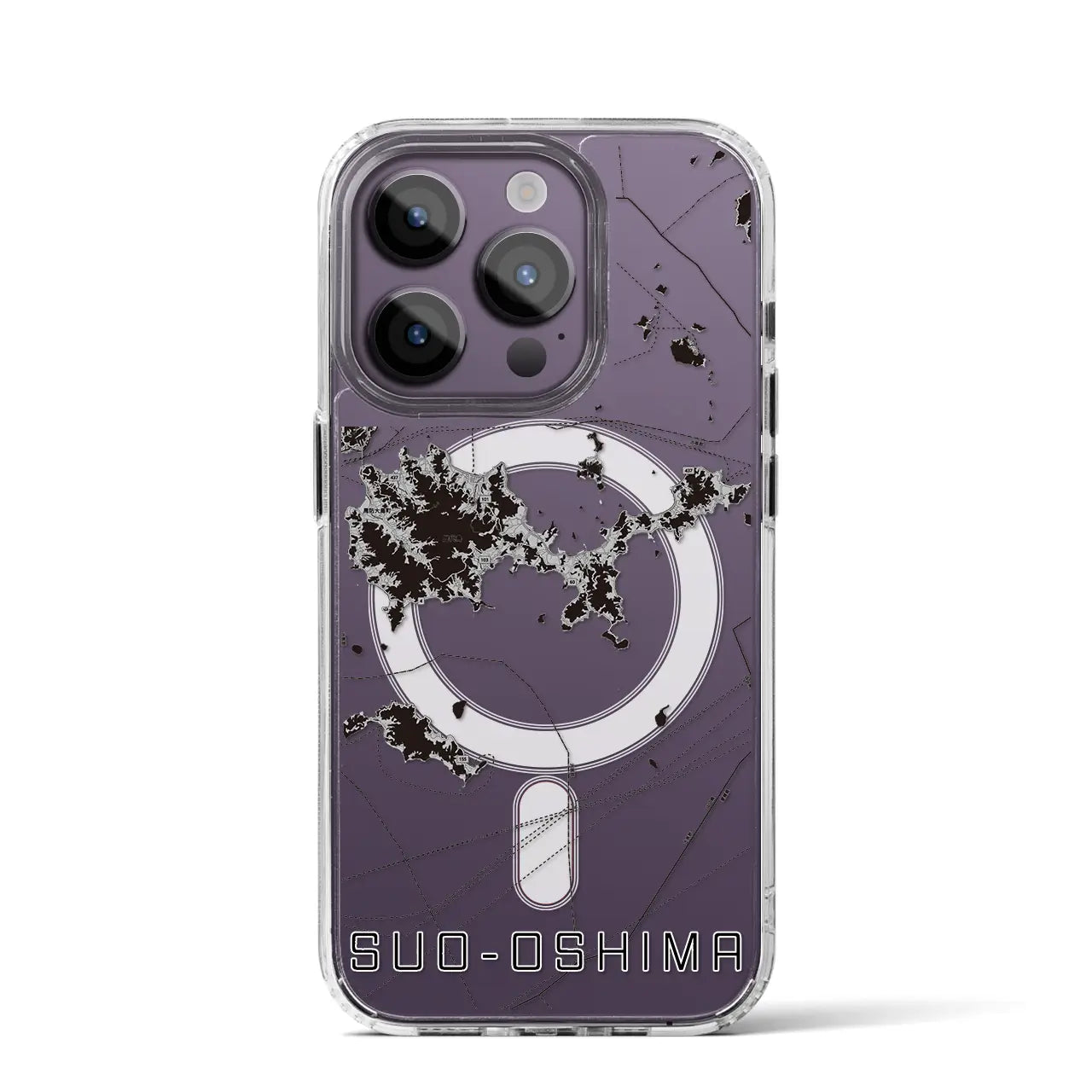 【周防大島(山口県)】地図柄iPhoneケース(MagSafeタイプ)