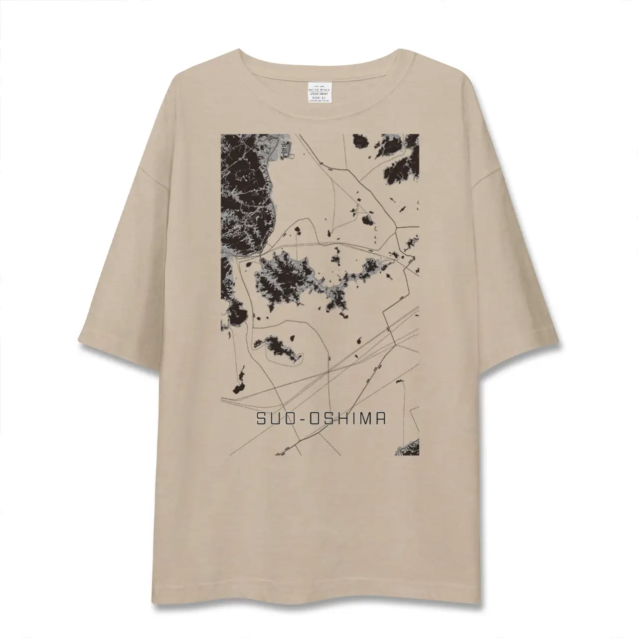 【周防大島(山口県)】地図柄ビッグシルエットTシャツ