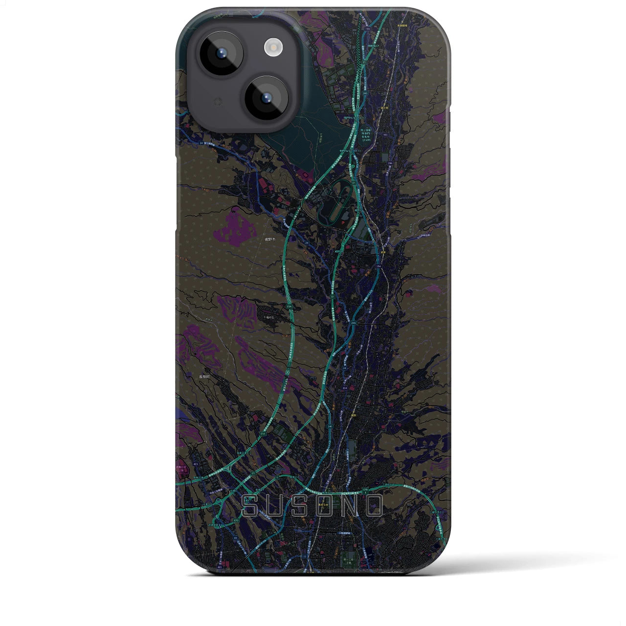 【裾野(静岡県)】地図柄iPhoneケース(バックカバータイプ)