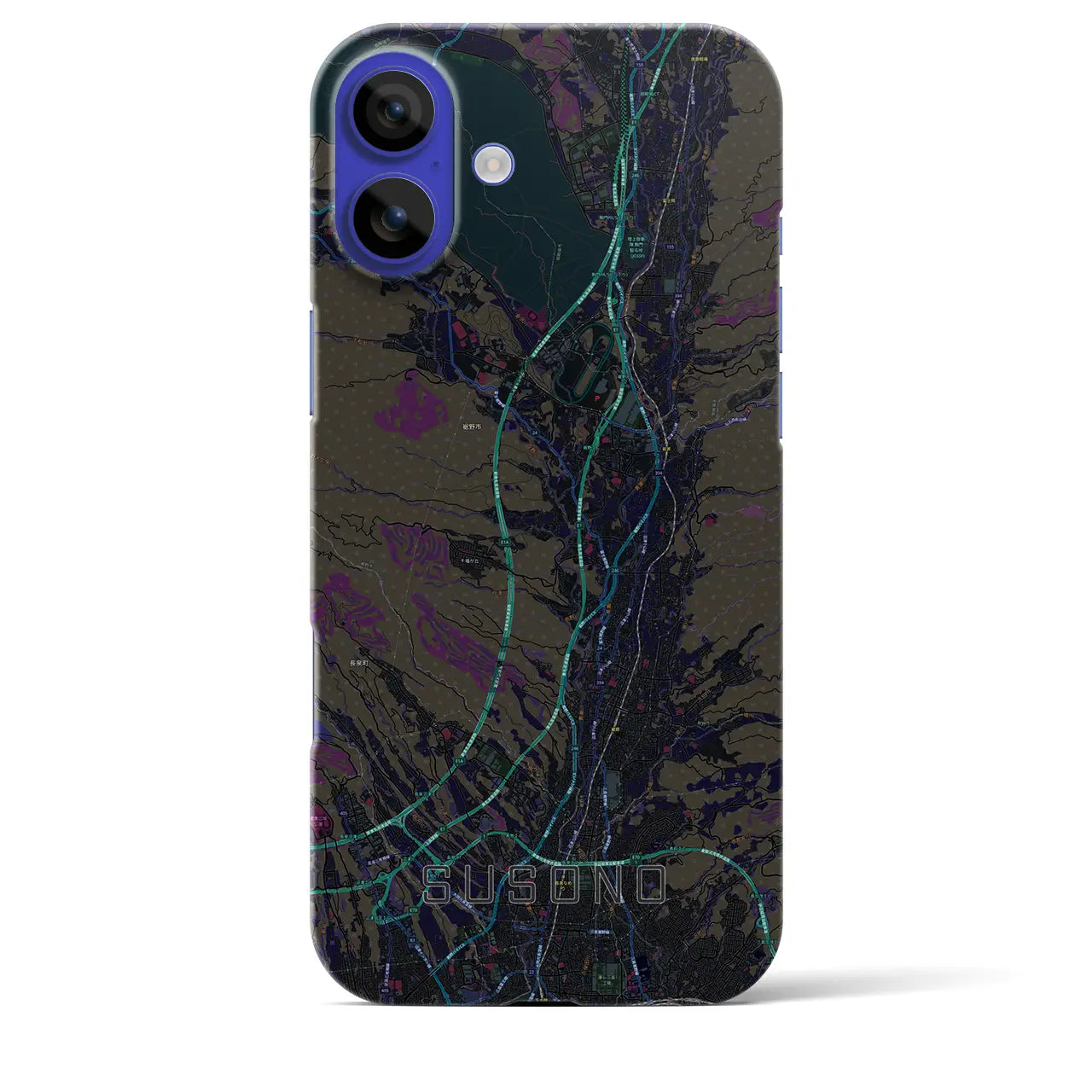 【裾野(静岡県)】地図柄iPhoneケース(バックカバータイプ)