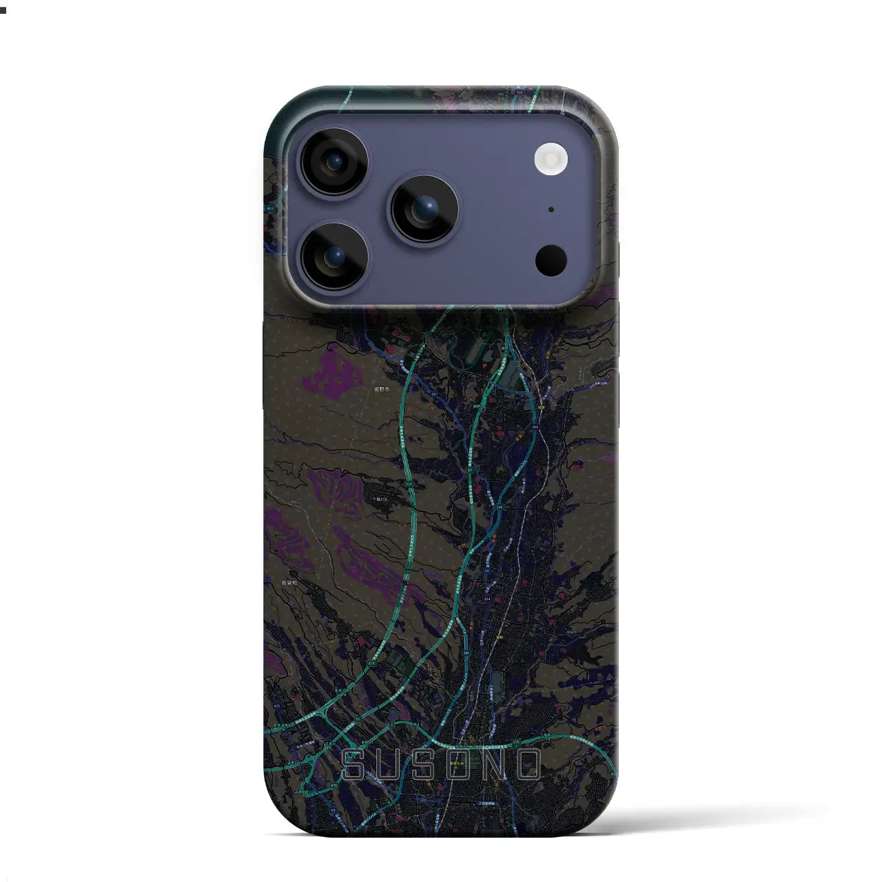 【裾野(静岡県)】地図柄iPhoneケース(バックカバータイプ)